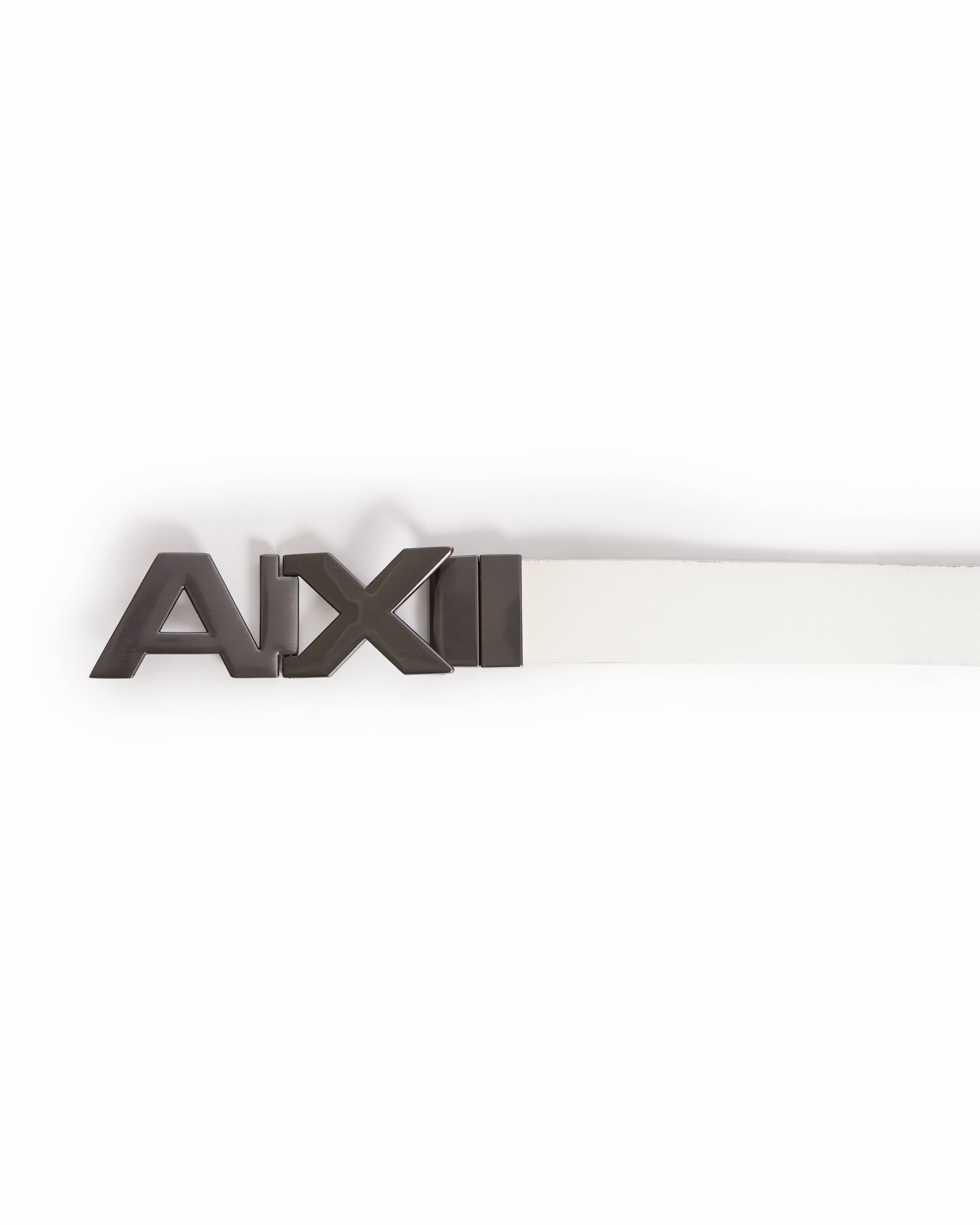 Armani exchange Reversible belt with logo buckle