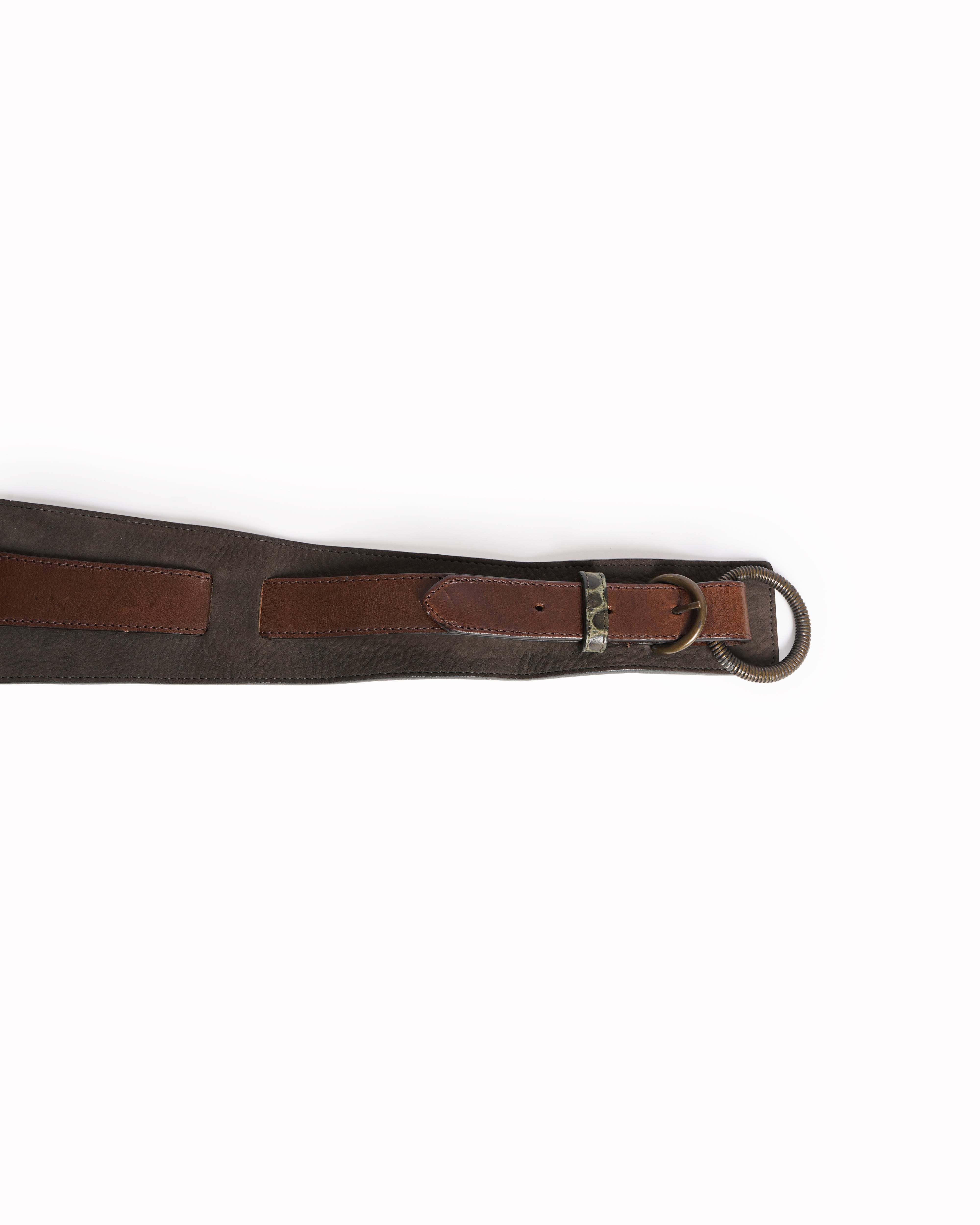 Etro brown leather belt