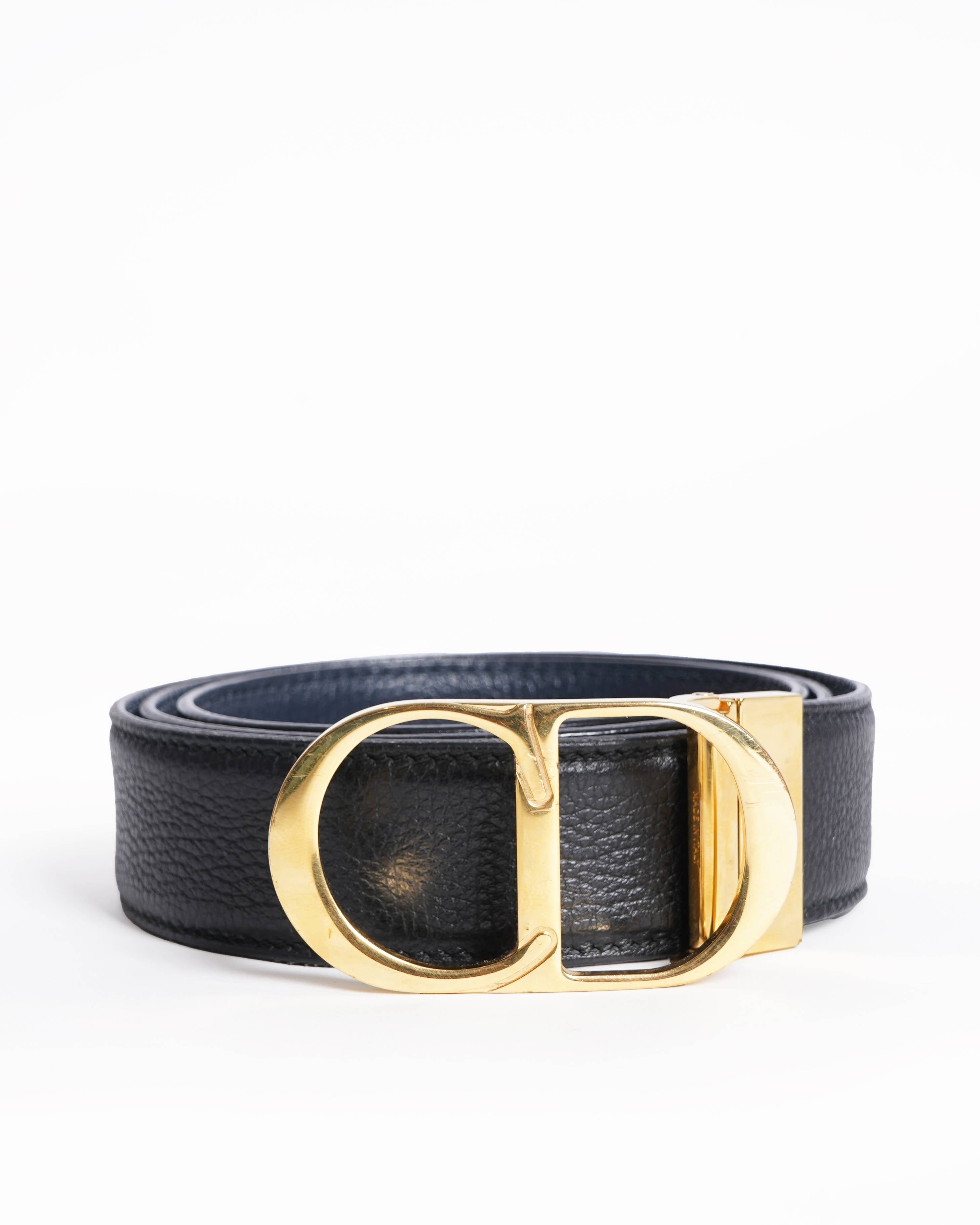 Christian Dior Montaigne leather belt