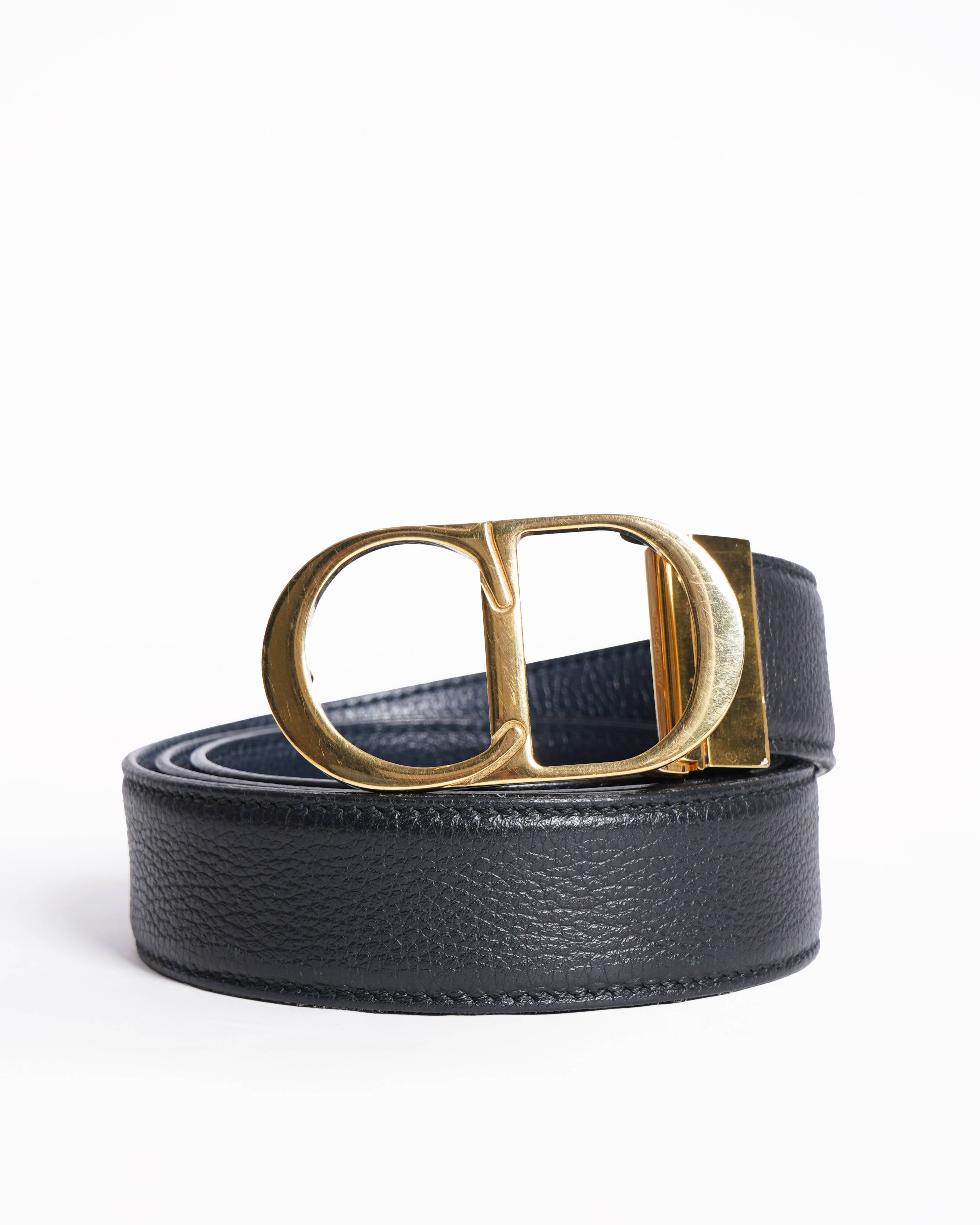 Christian Dior Montaigne leather belt