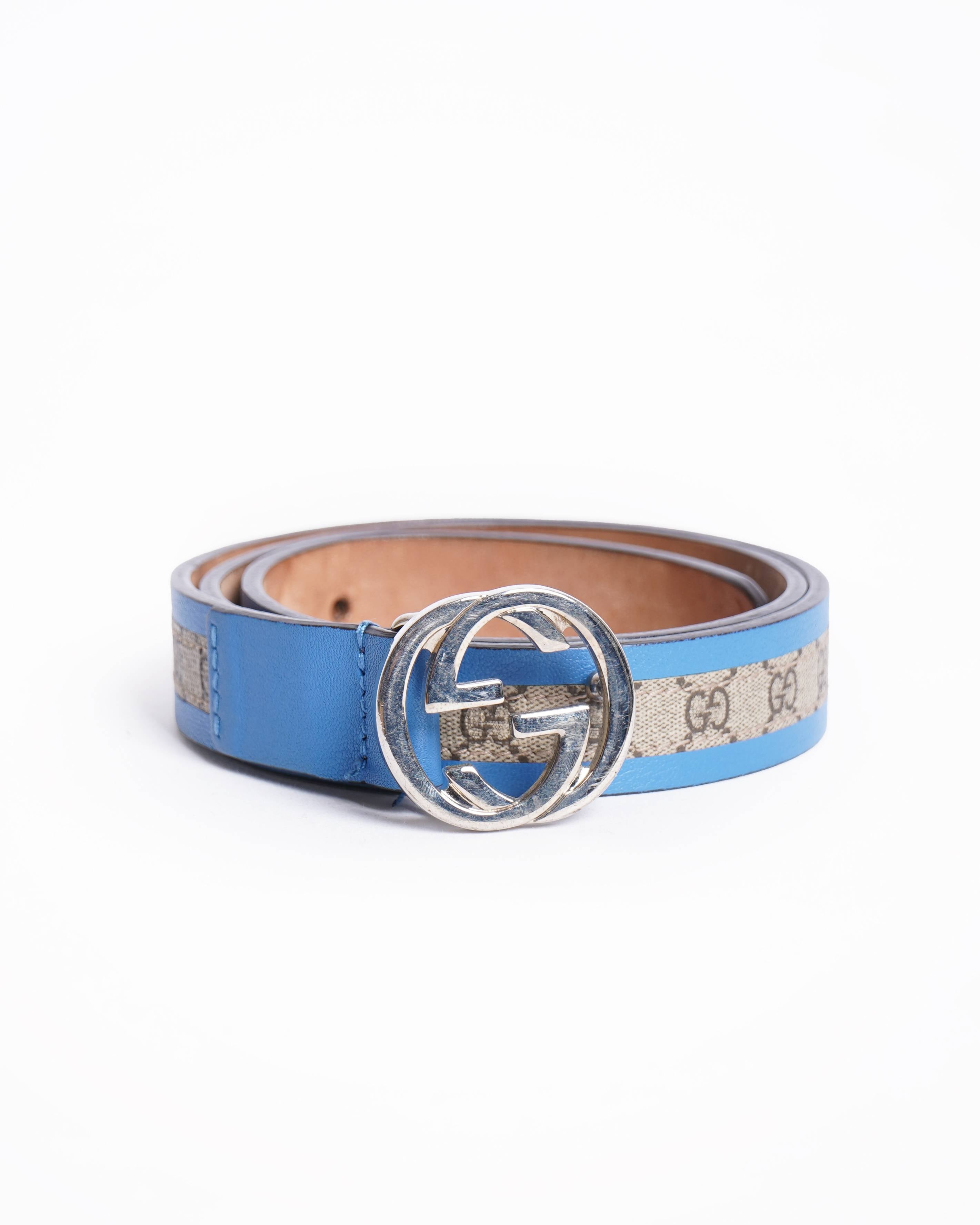 Gucci gg web kids belt