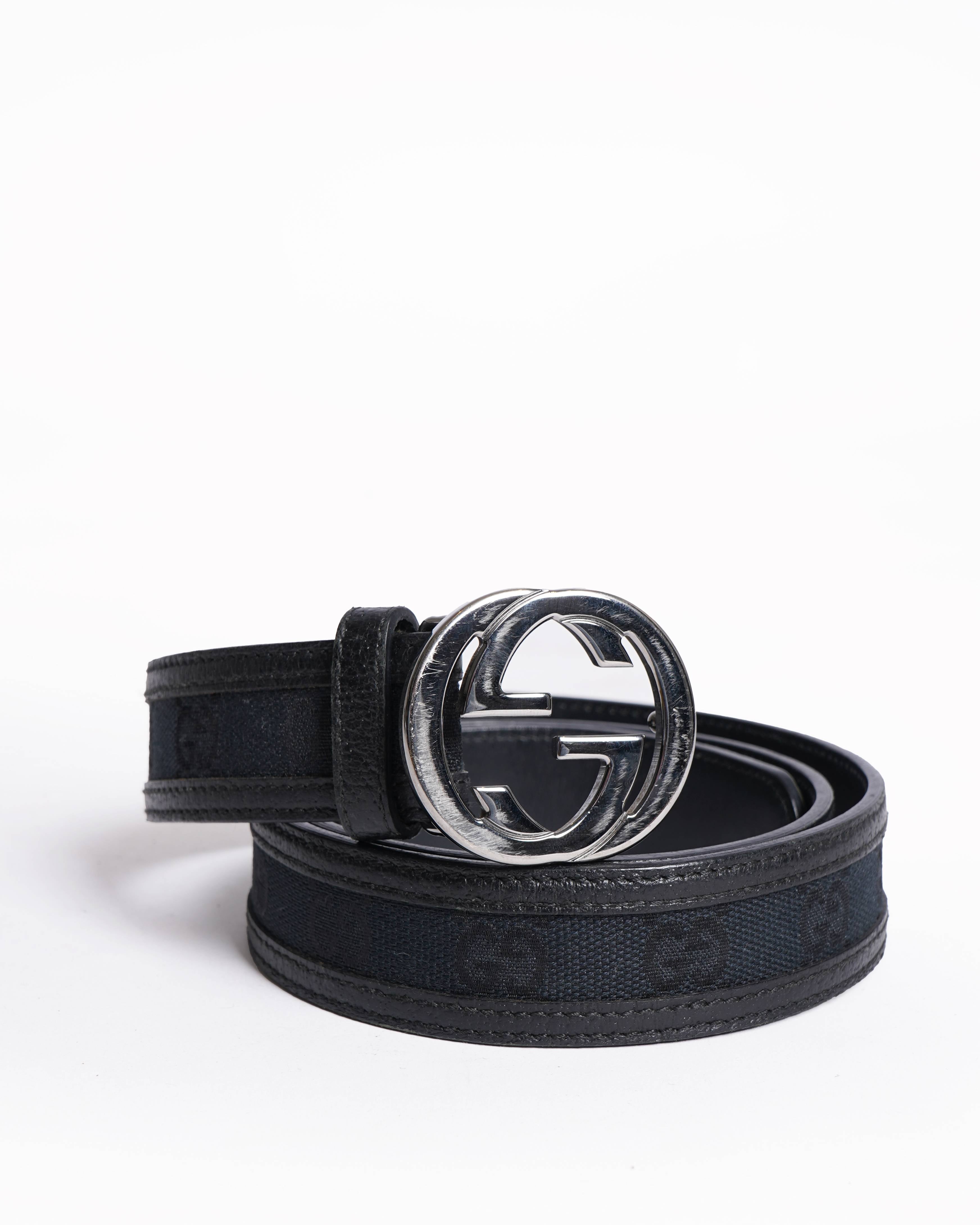 New Gucci Classic Women's Black Belt