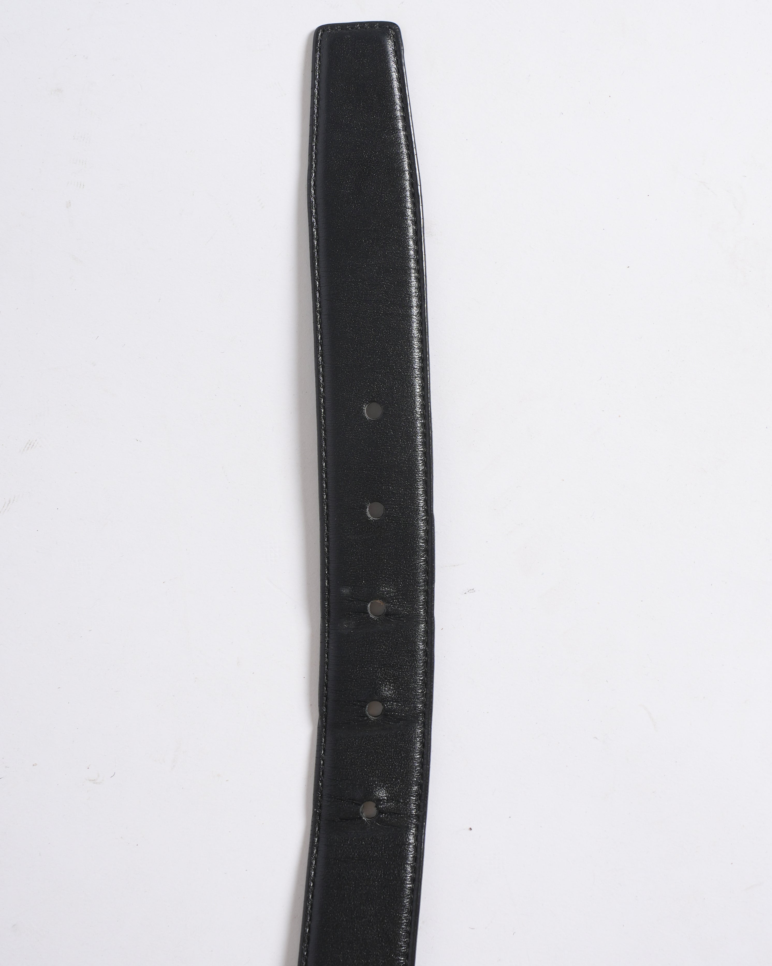 Coach Buckle Belt In Black