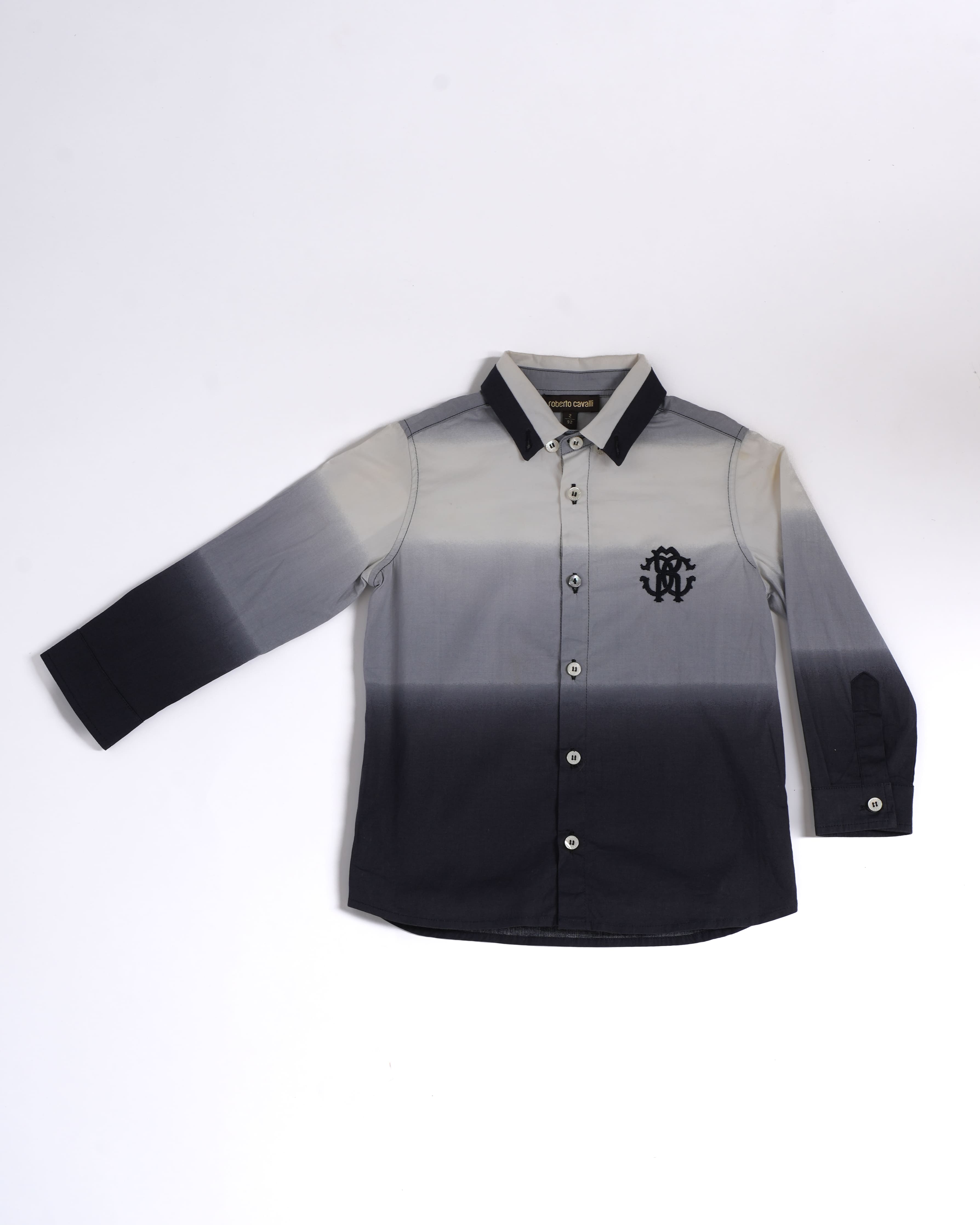 Roberto Cavalli Junior Logo Embroidered Shirt