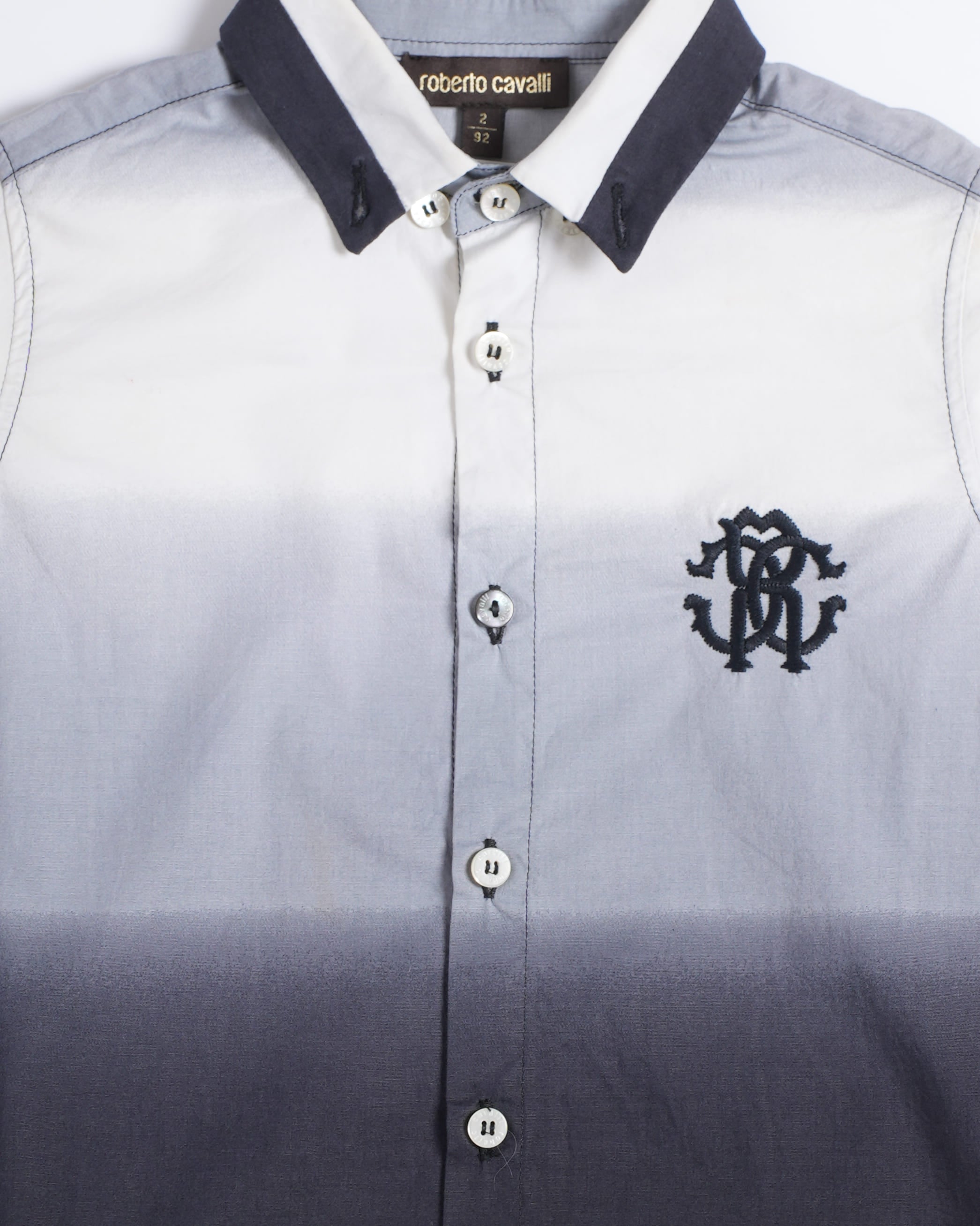 Roberto Cavalli Junior Logo Embroidered Shirt