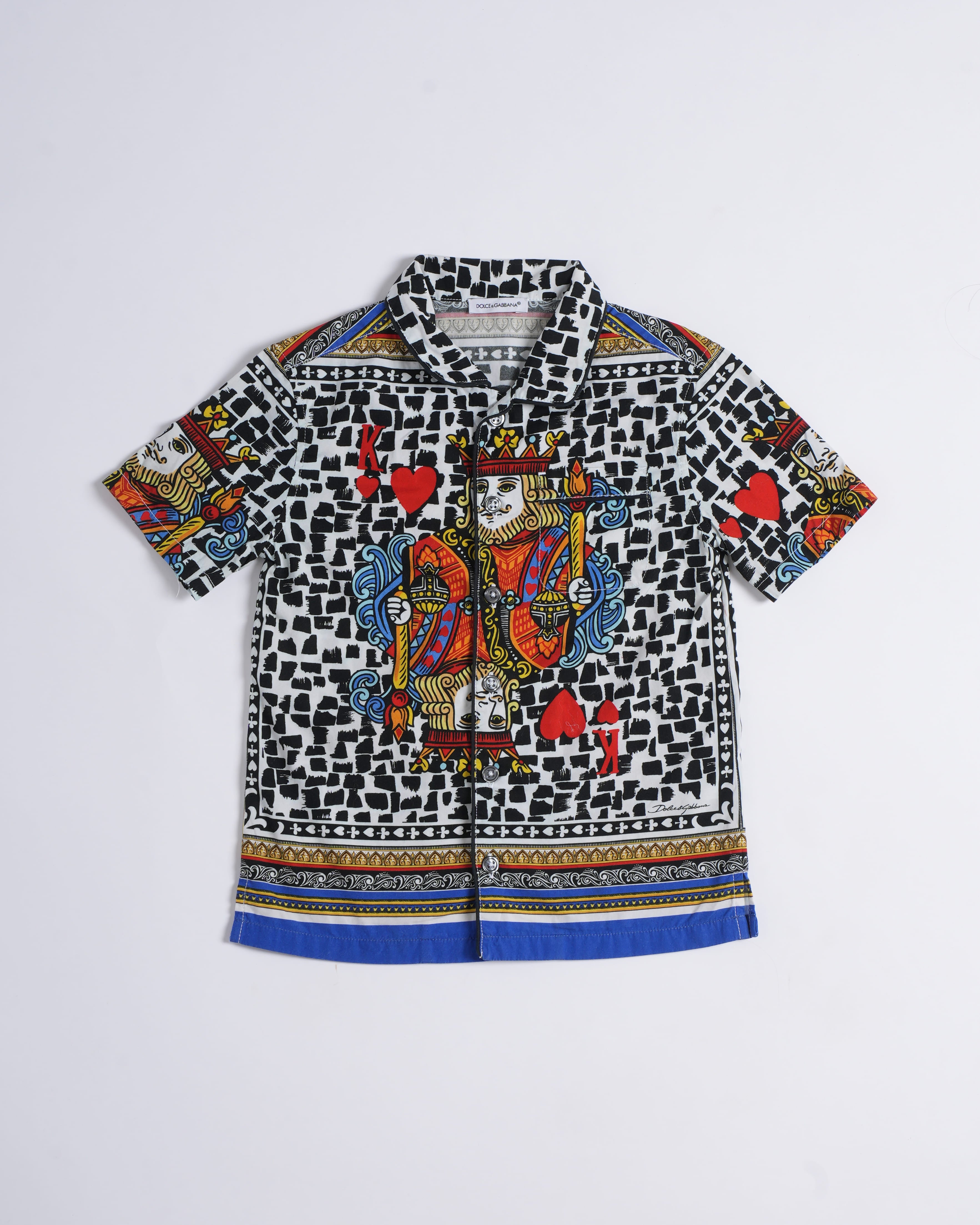 Dolce & Gabbana multicolor King of Hearts shirt