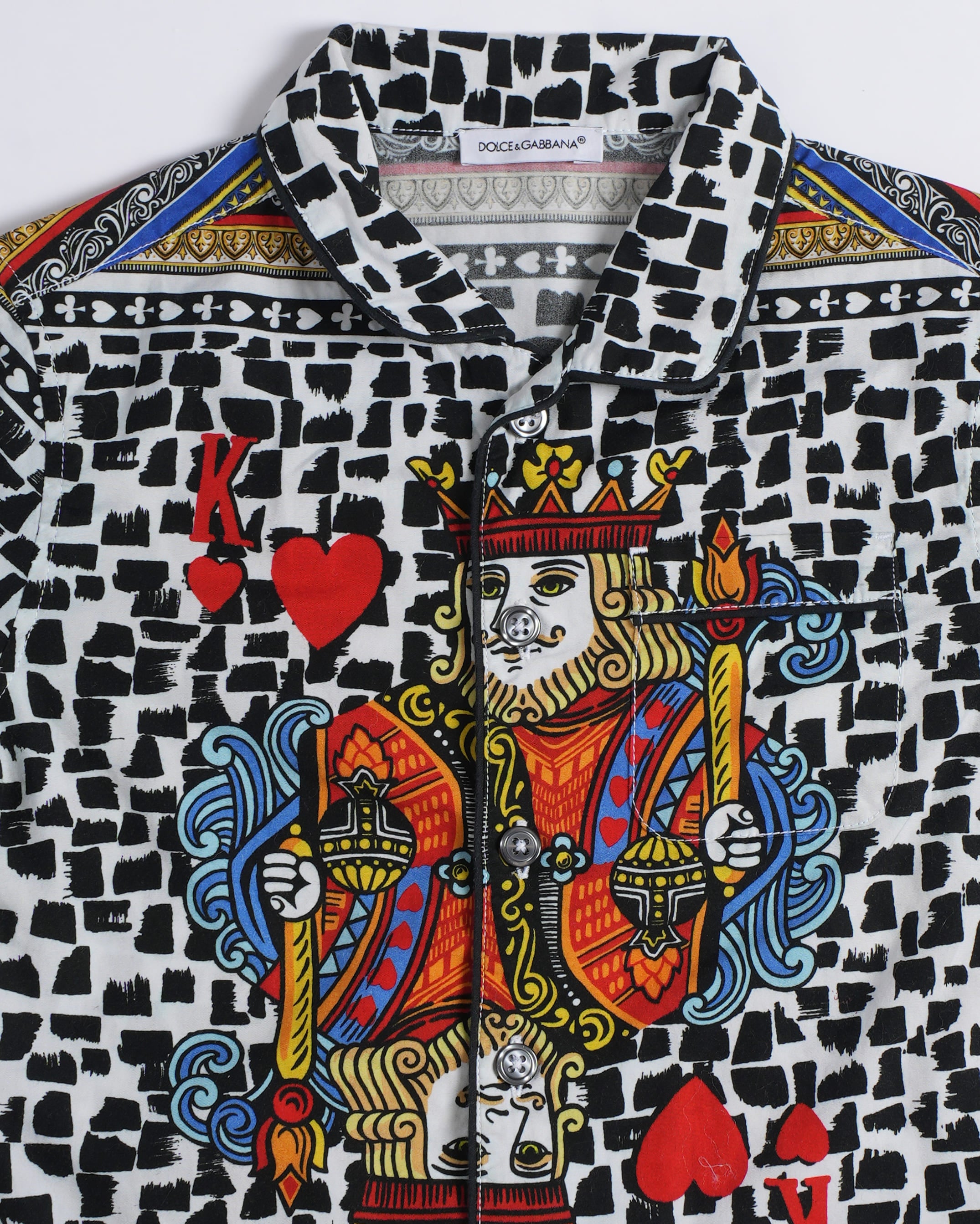Dolce & Gabbana multicolor King of Hearts shirt