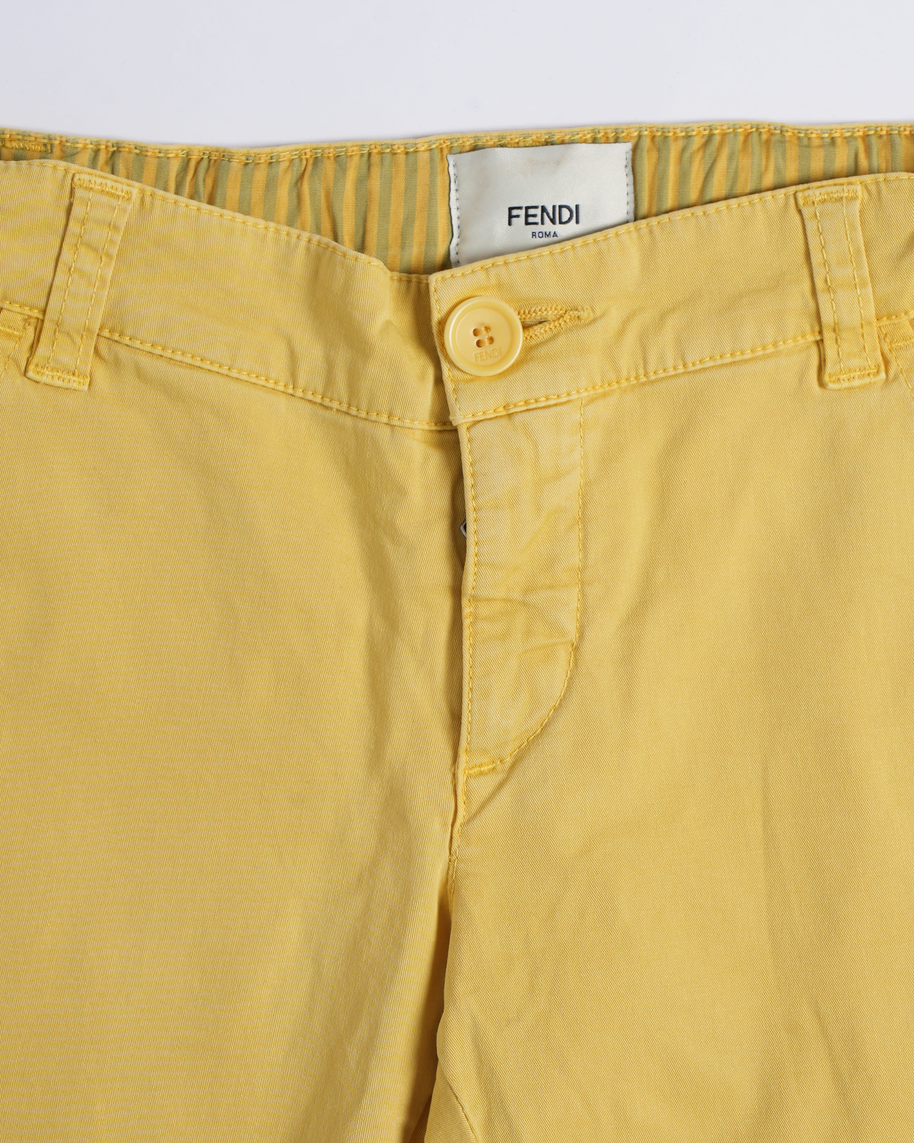 Fendi Boys Kidswear Pants in Yellow