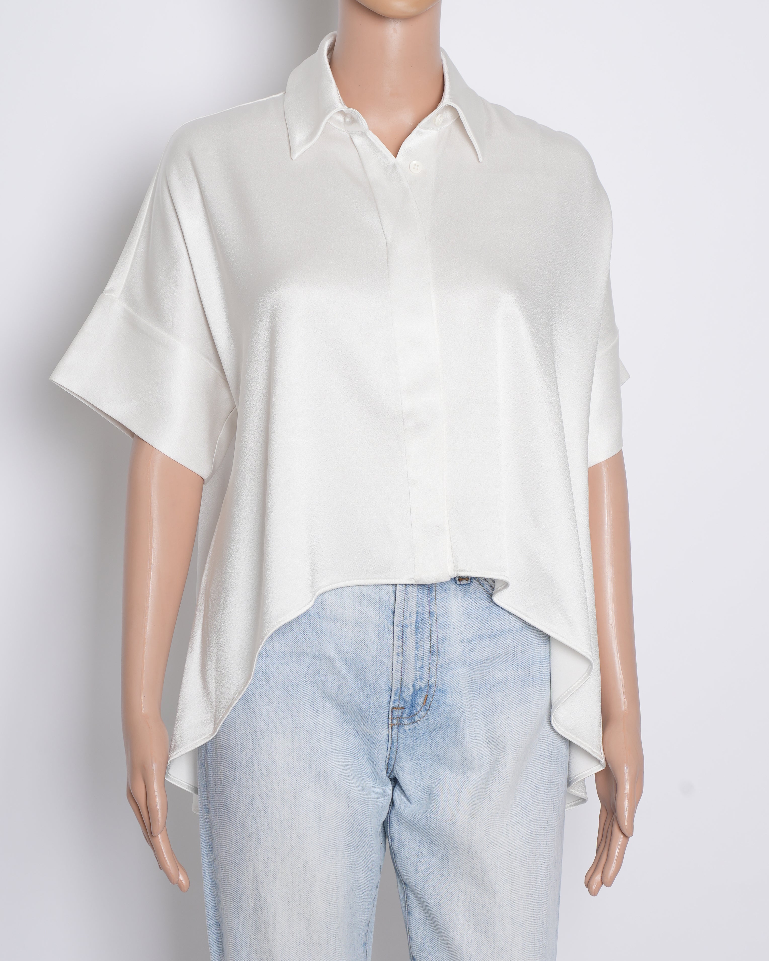 Alice & Olivia White Button Down Shirt
