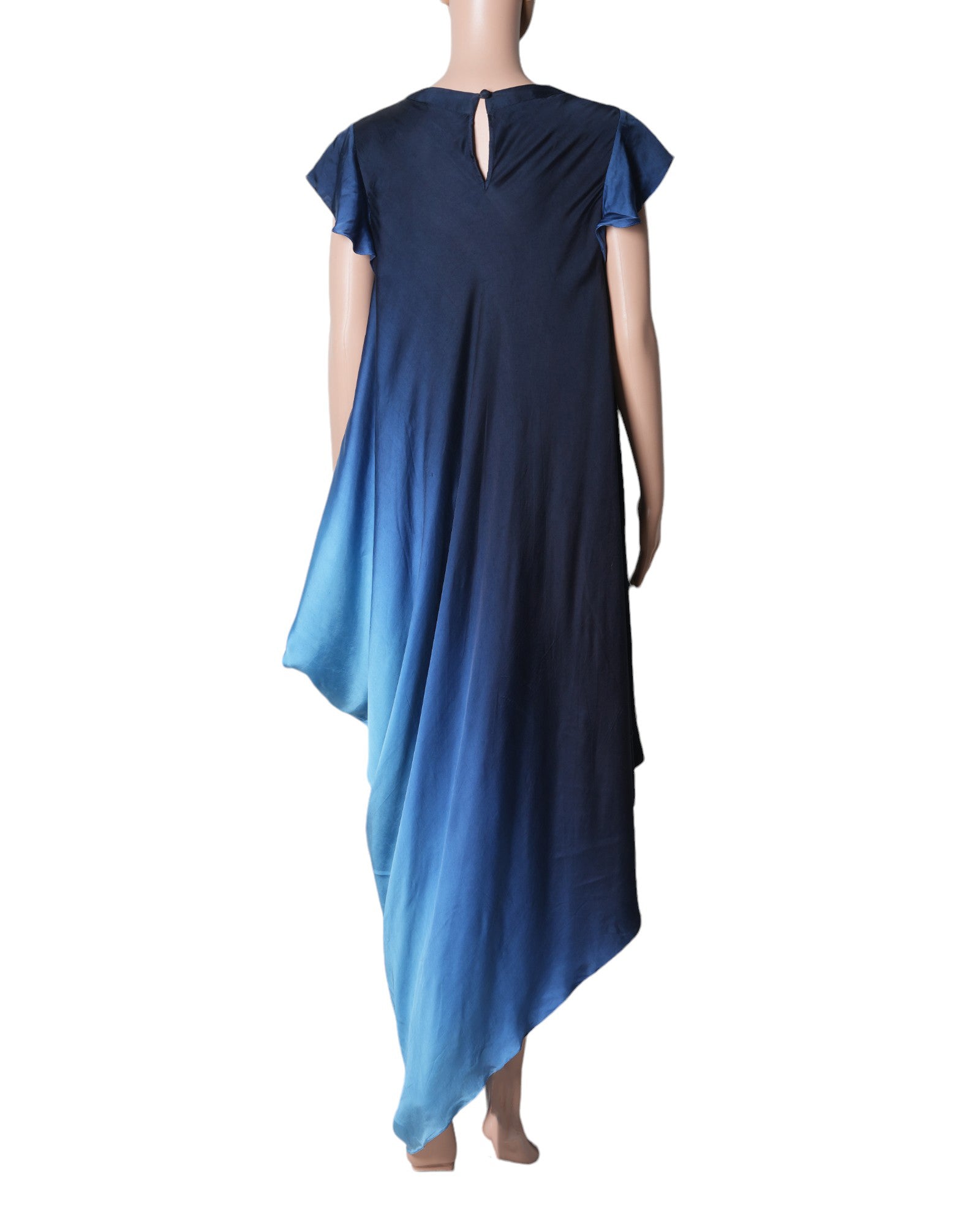 Urvashi Joneja Blue Ombre Asymmetric Dress
