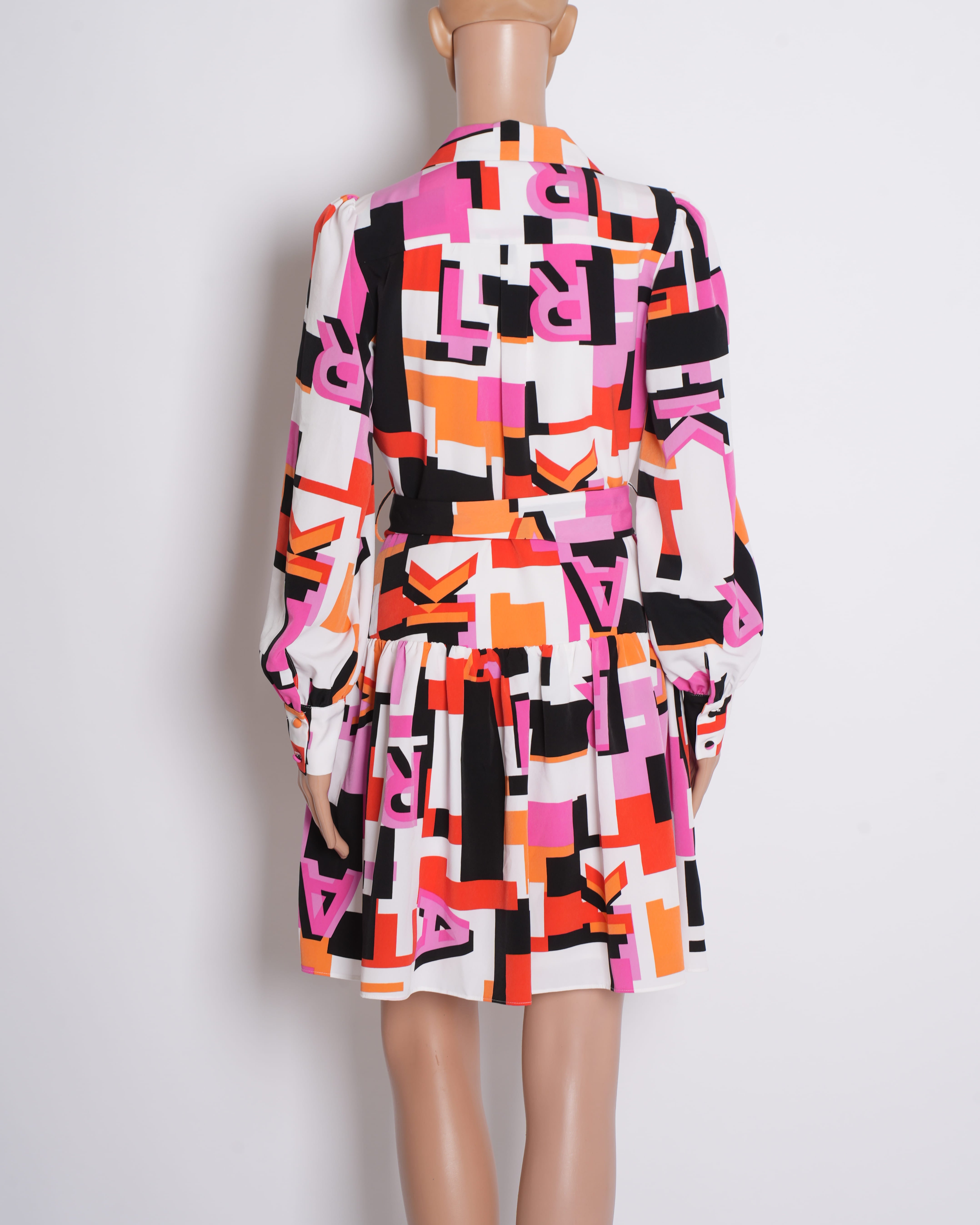 New Karl Lagerfeld Printed Dress in Multicolour