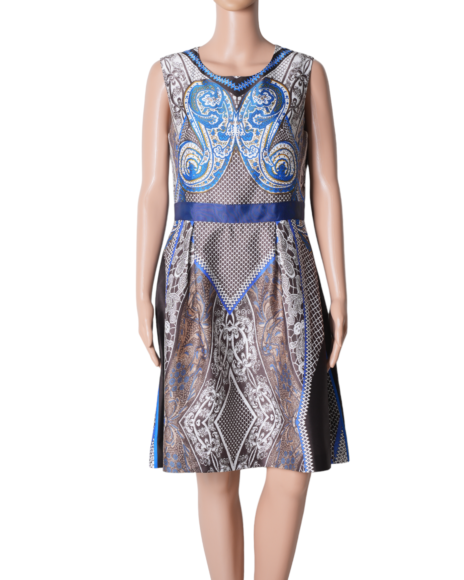 Mademoiselle Printed Pleate Dress