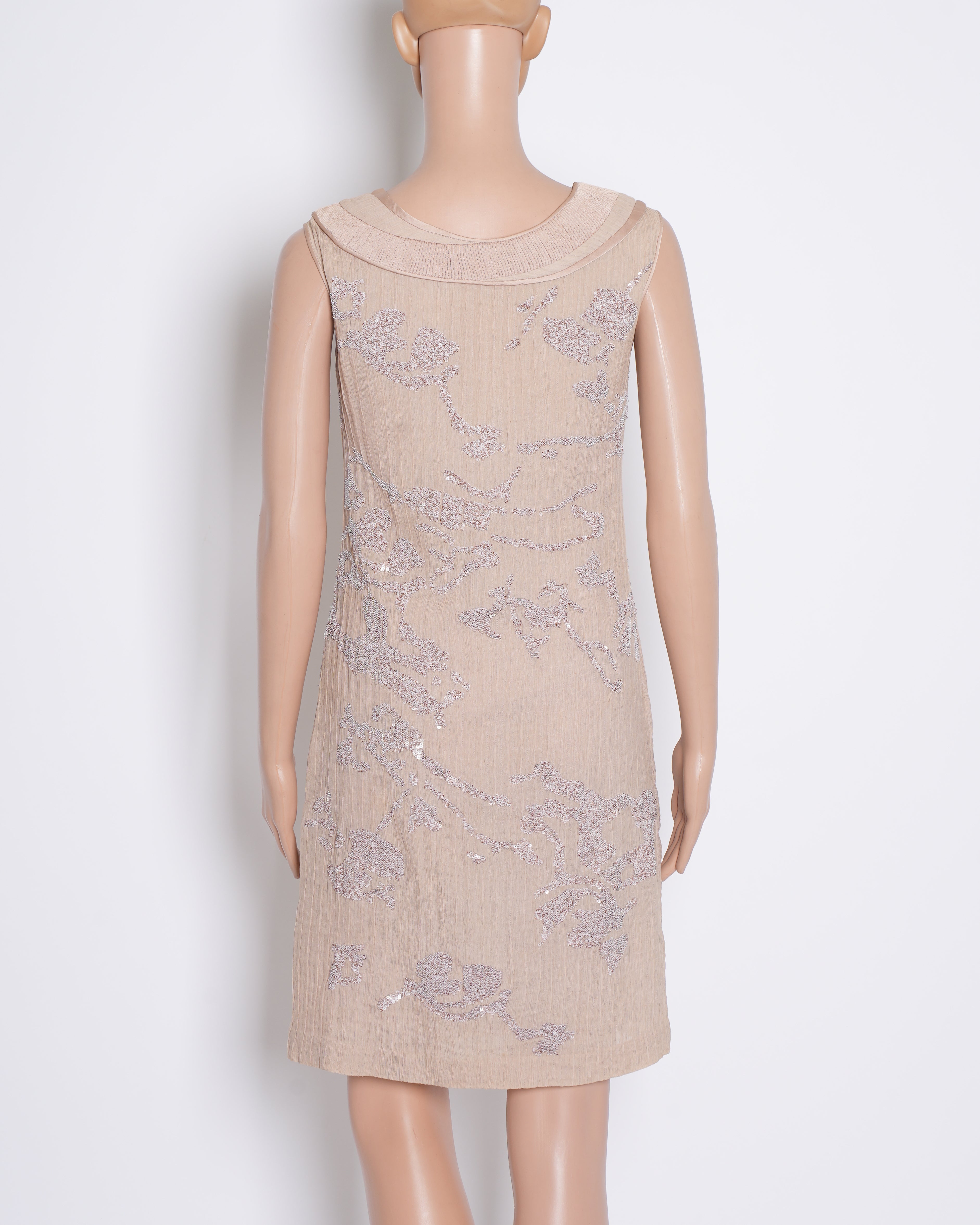 Rohit gandhi and rahul khanna Sequin Dress In Beige