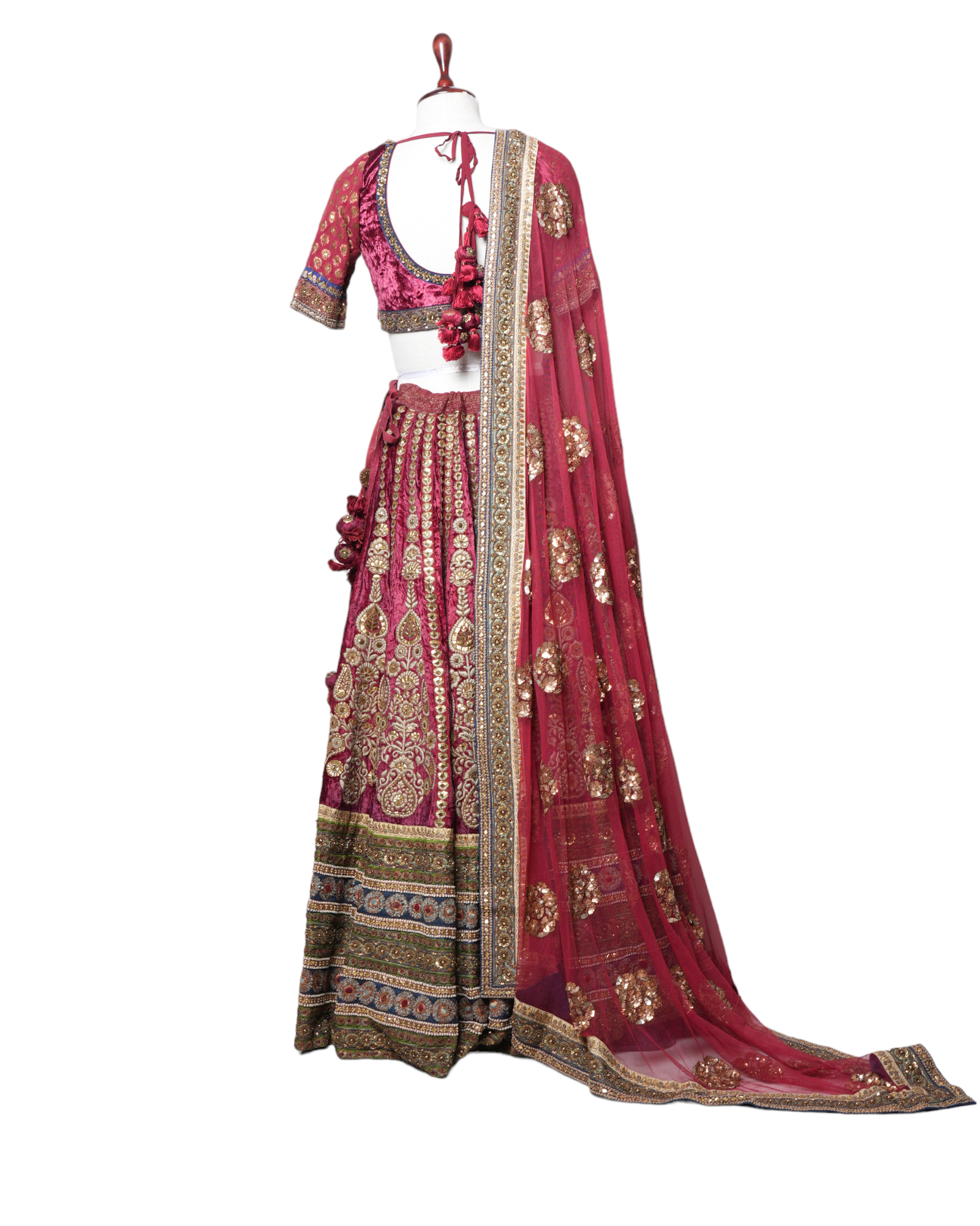 Sabyasachi Maroon Lehenga set