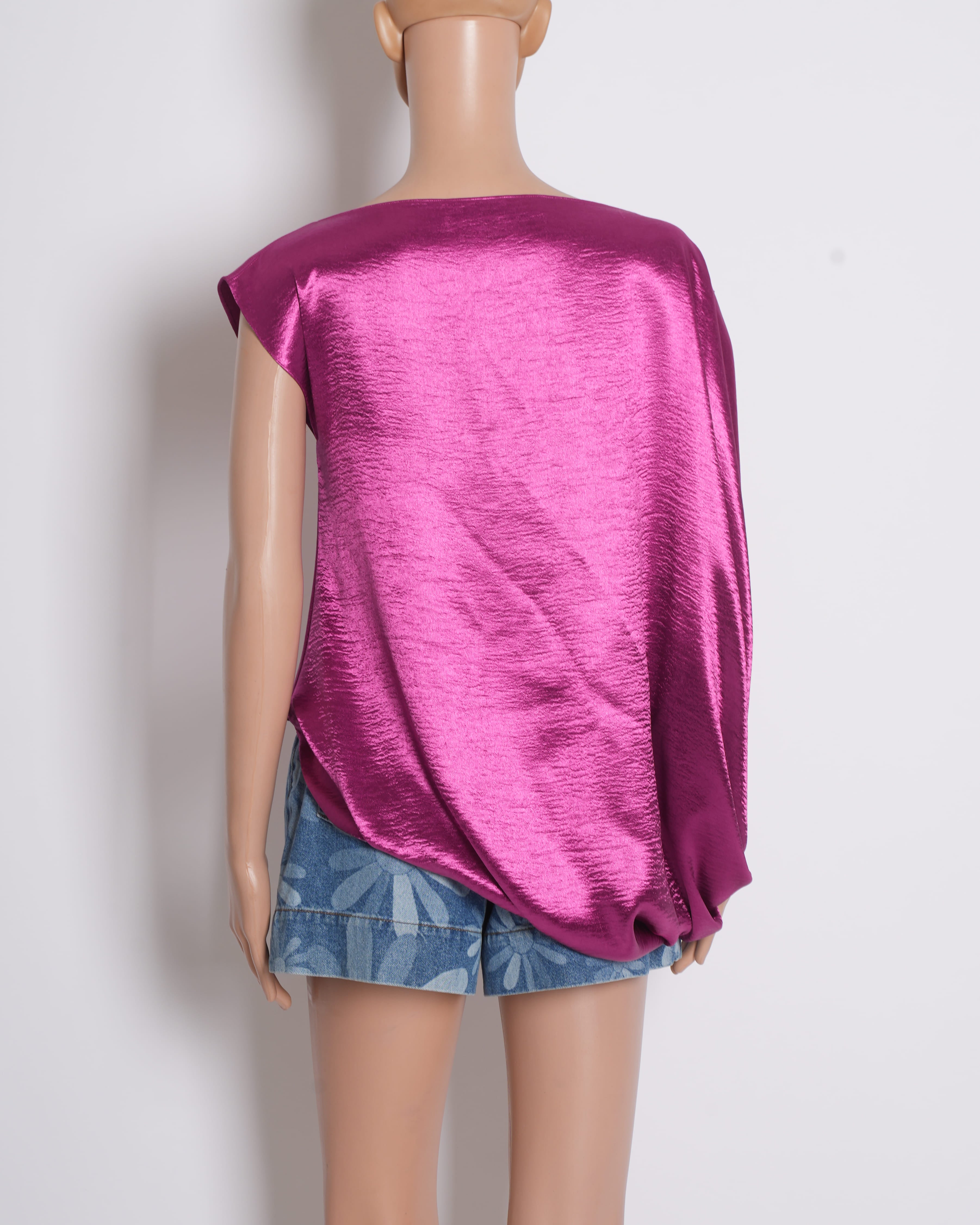 Gauri & Nainika Pink Asymmetrical Top