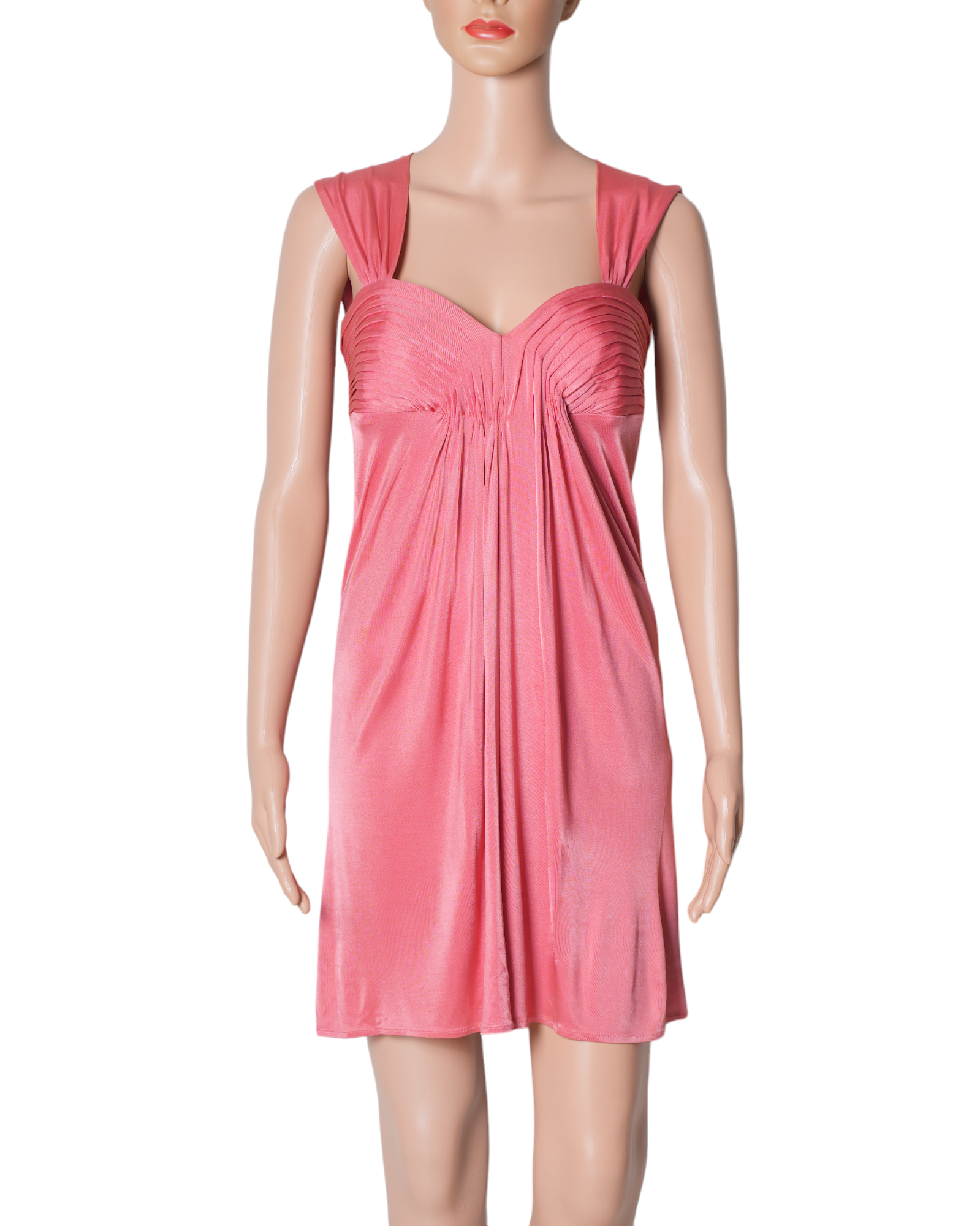 Bcbgmaxazaria Pink Pleated Dress