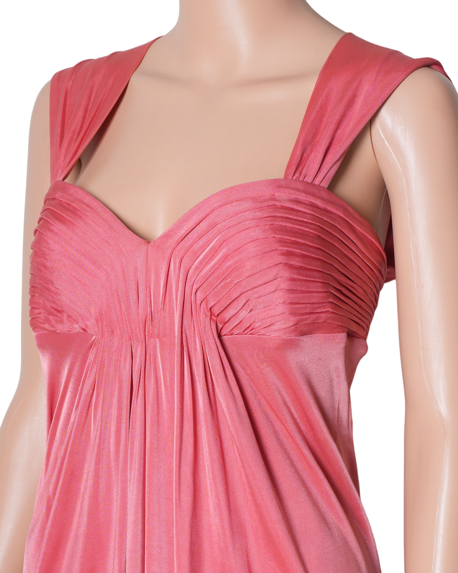 Bcbgmaxazaria Pink Pleated Dress
