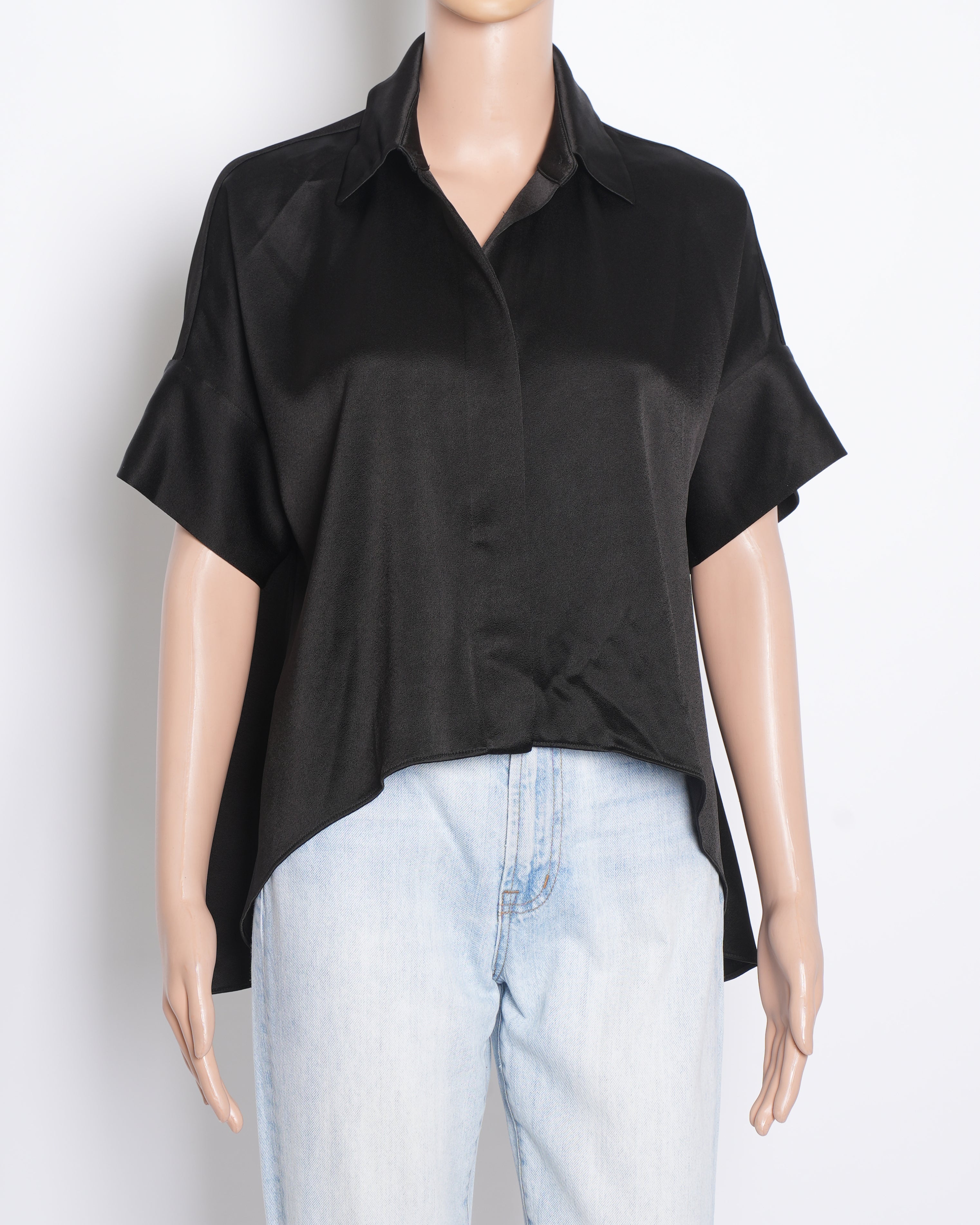 Alice & Olivia Black Button Down Shirt