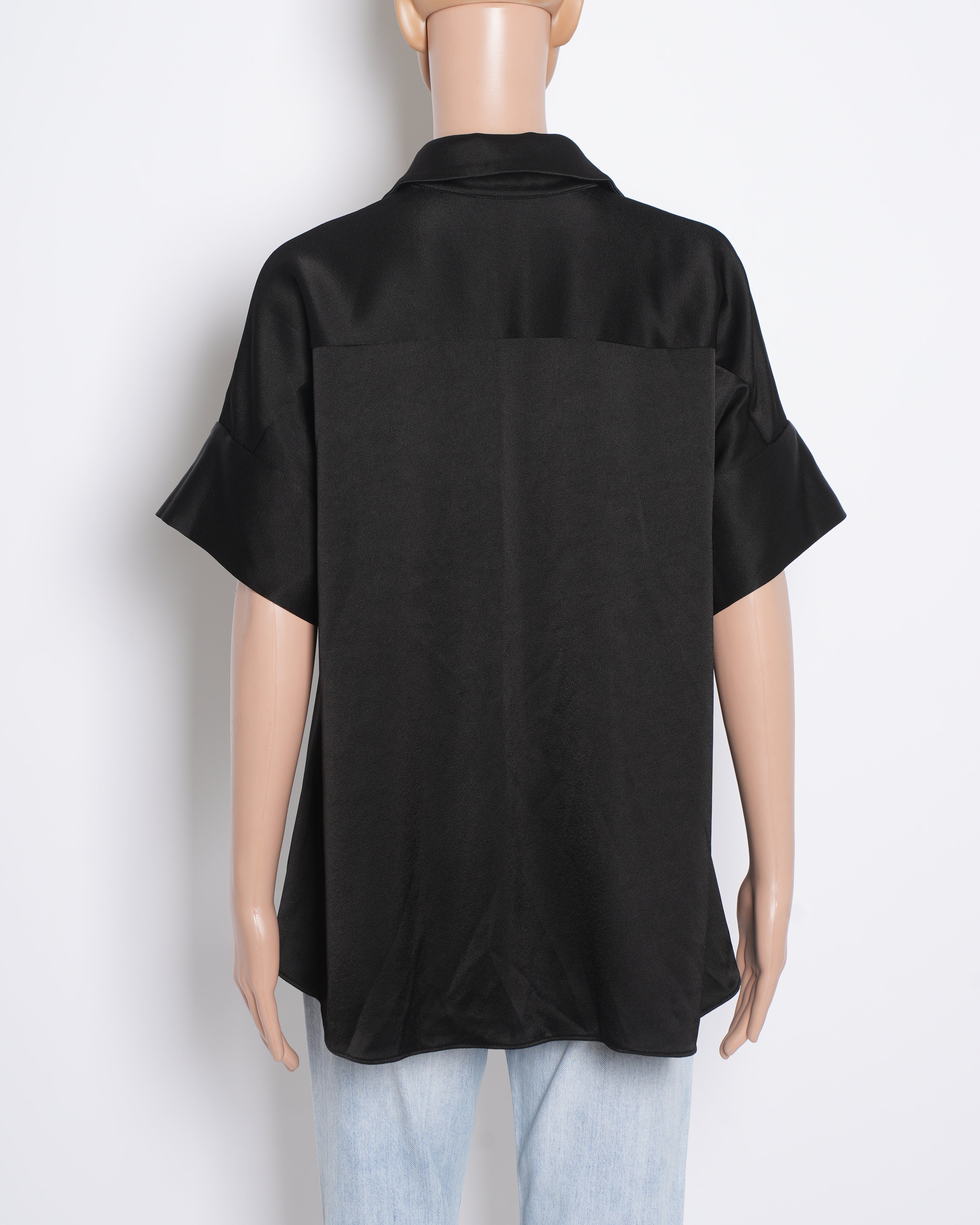 Alice & Olivia Black Button Down Shirt
