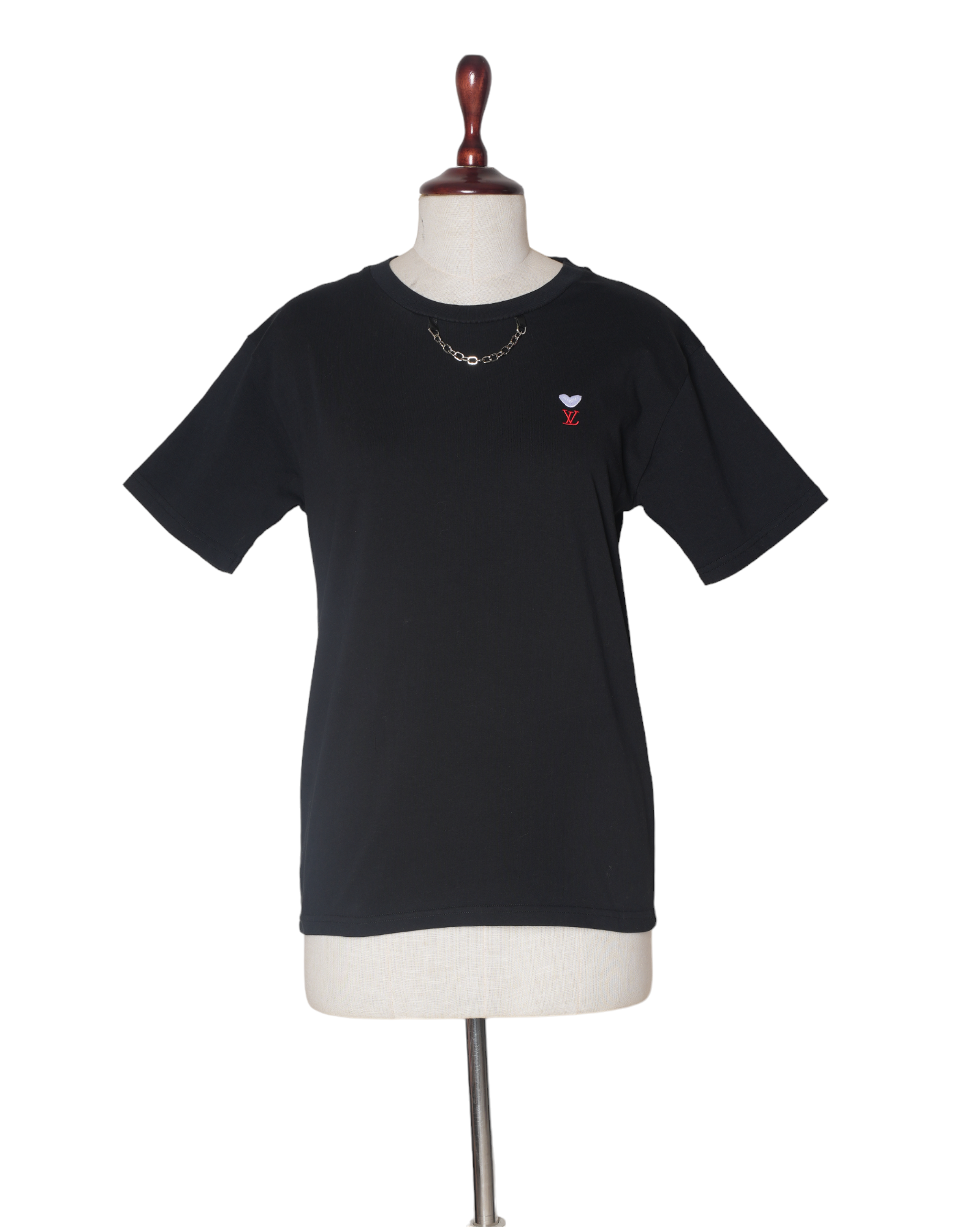 Louis Vuitton Heart With Metallic Chain T-shirt