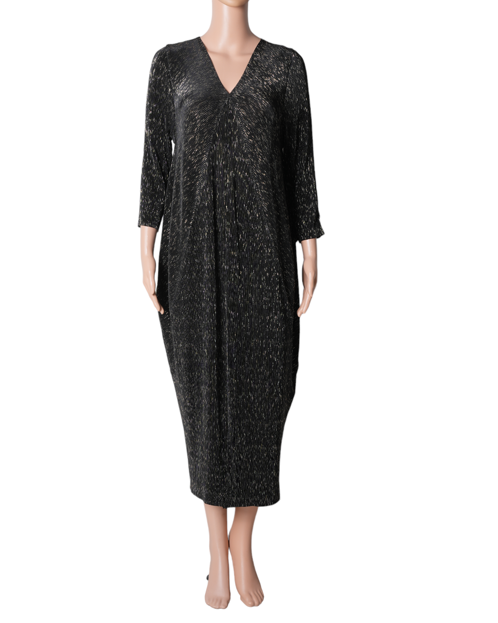 Scarlet Sage Kimono Pleated Dress