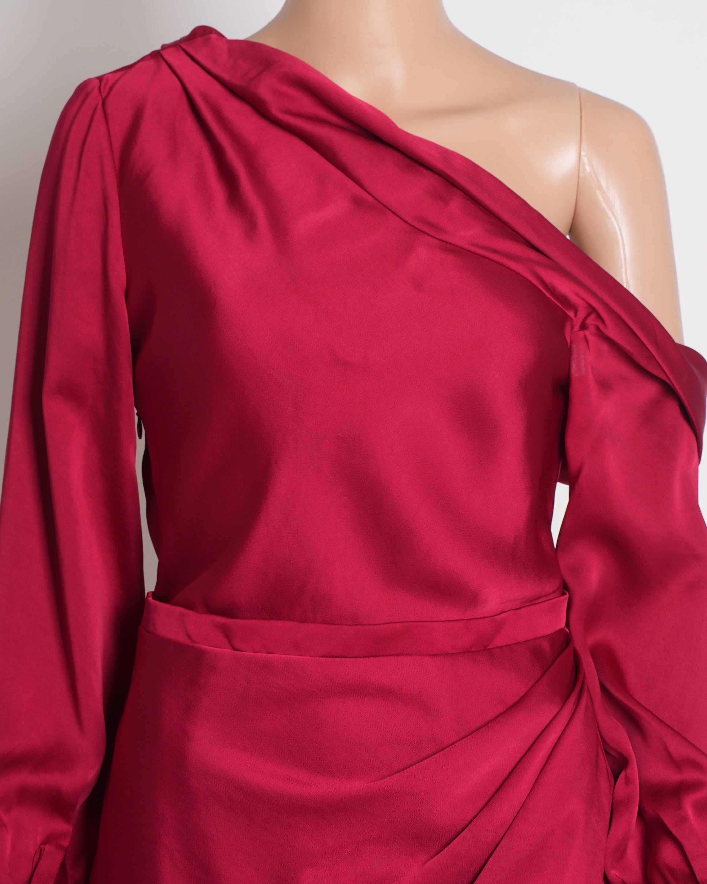 Simkhai Cameron Dress in Cherry