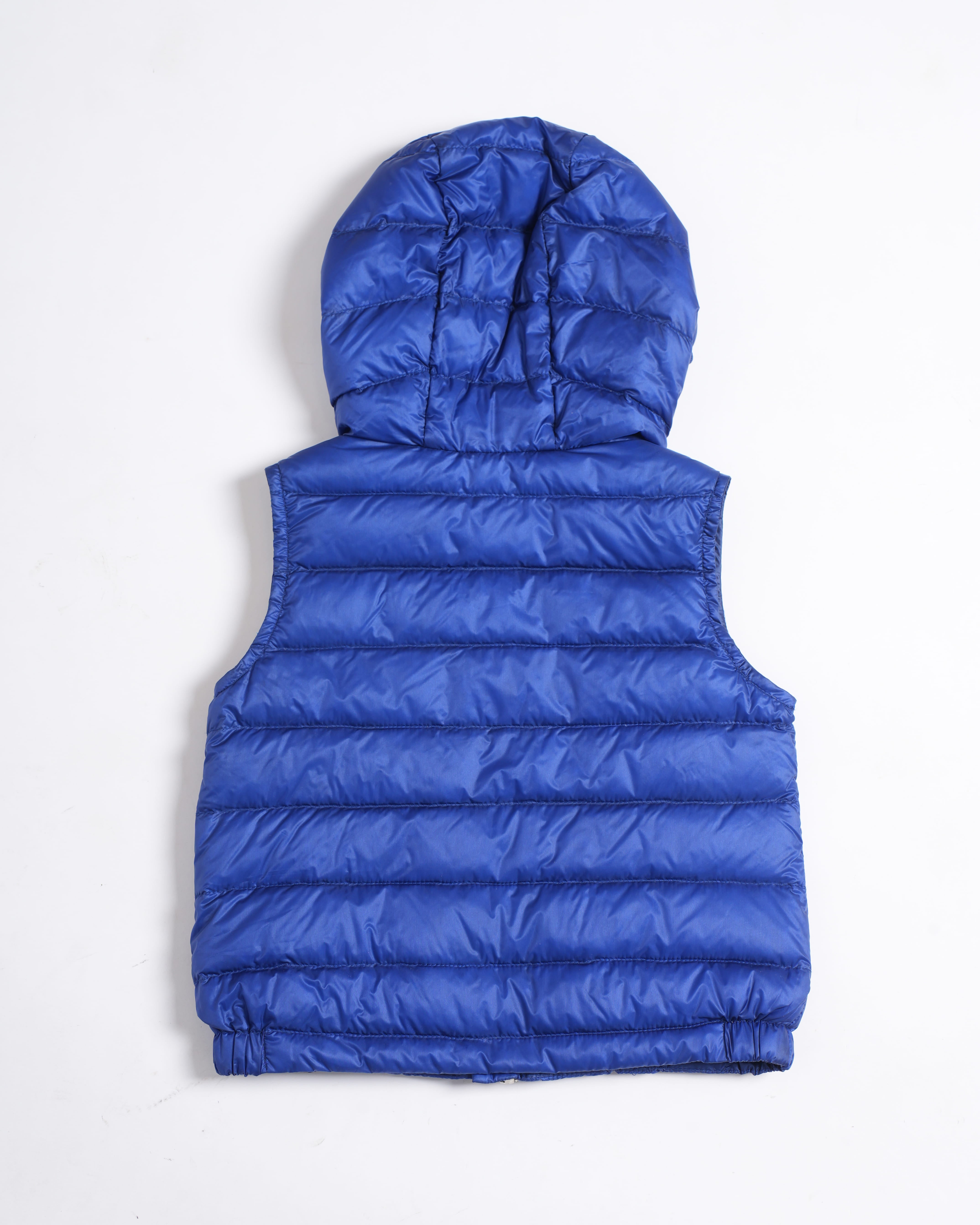 Moncler kids puffer jacket in blue