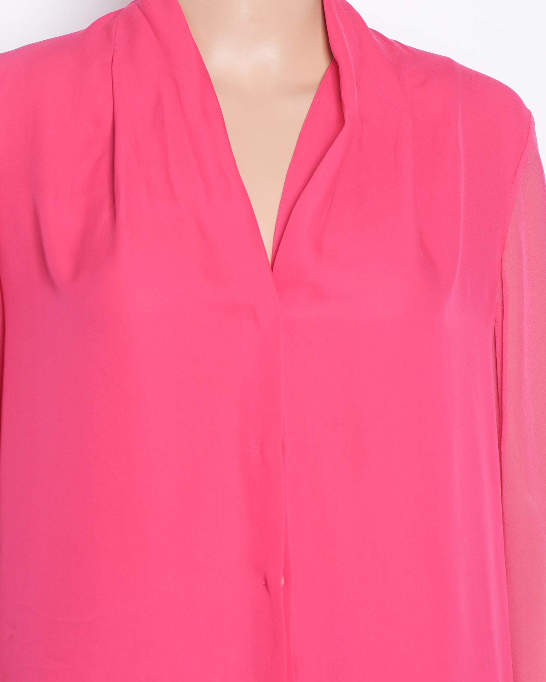 Elie Tahari Pink Button Down Top