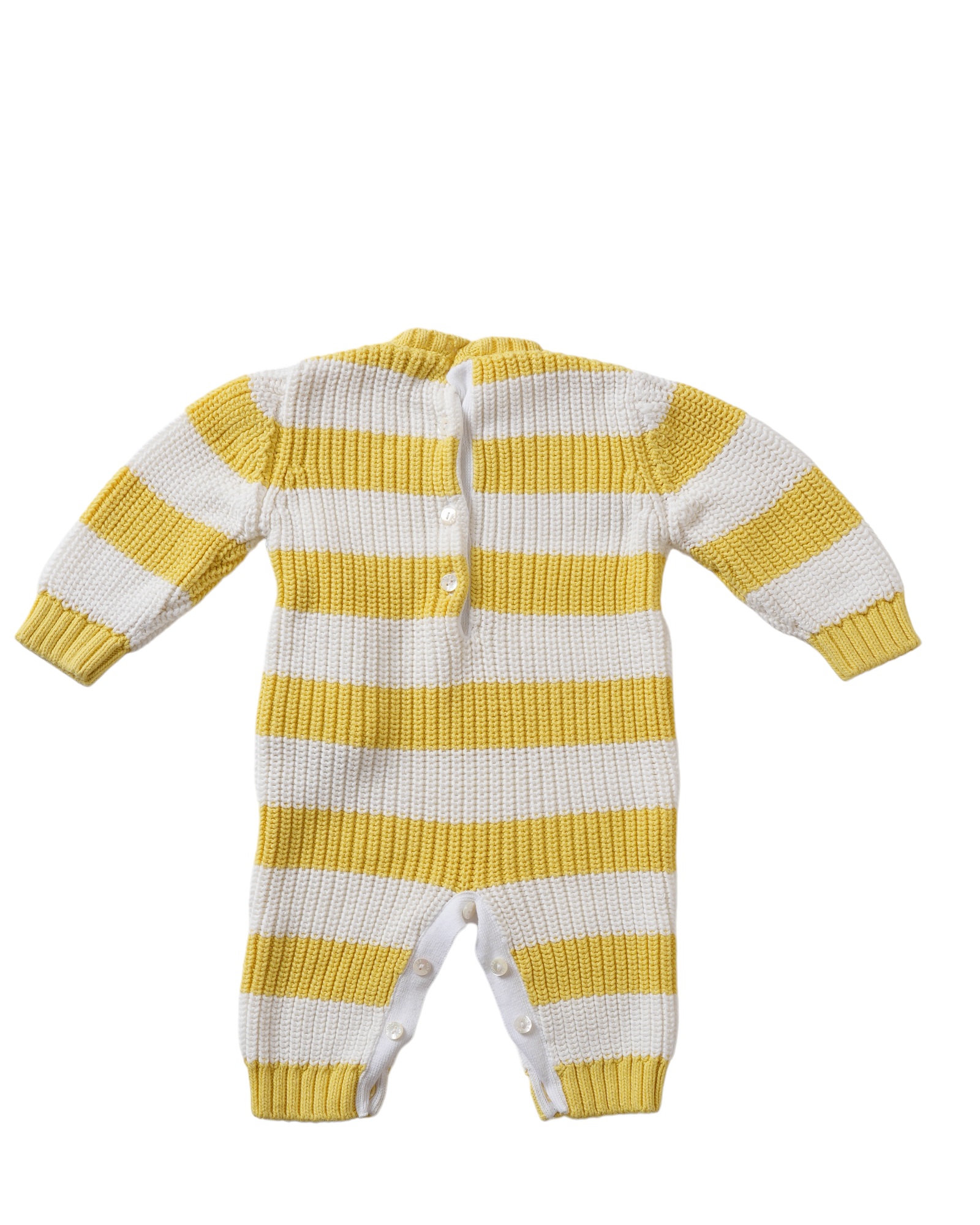 New Fendi Yellow & White Stripe Onesie