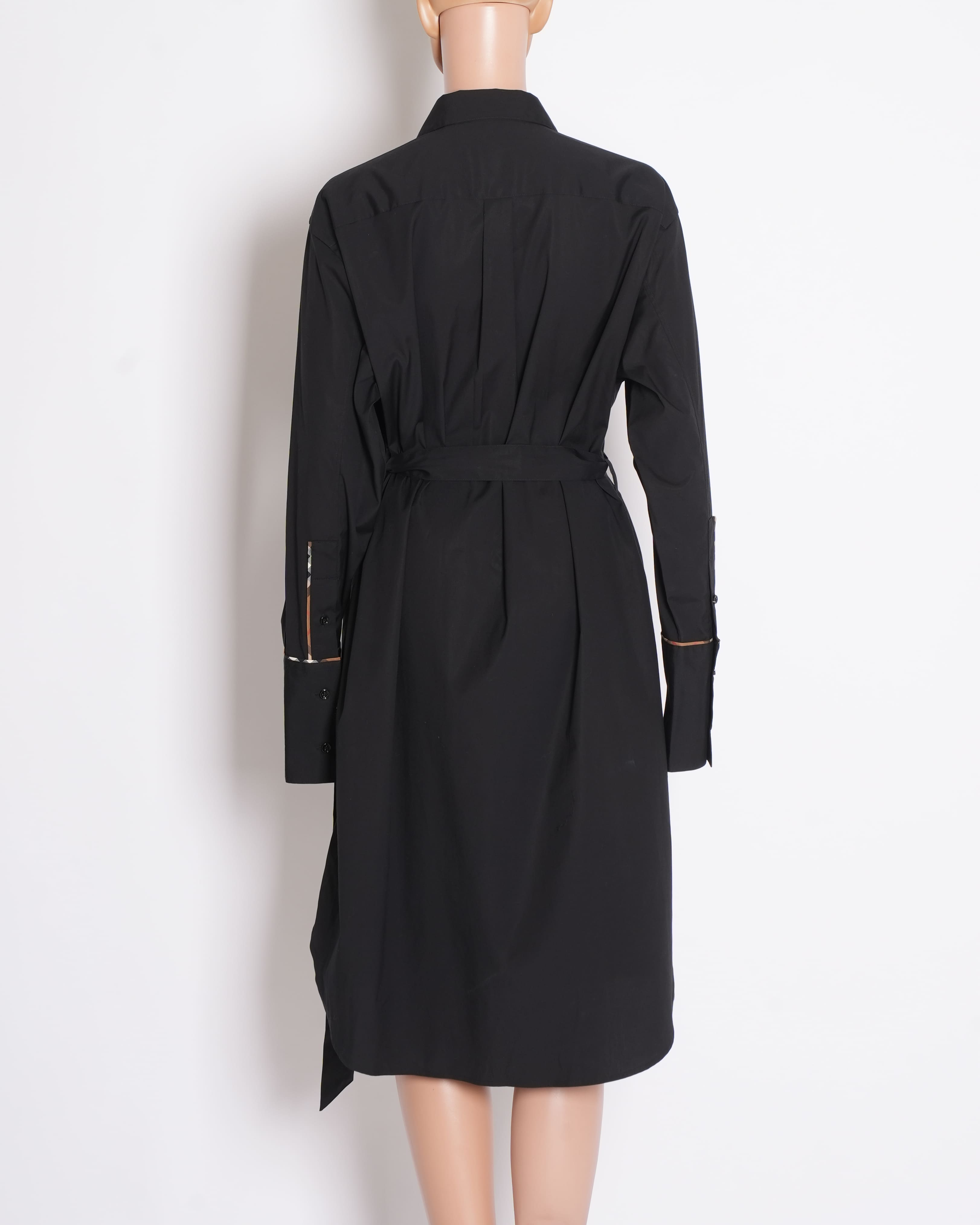 Burberry black shirt dress