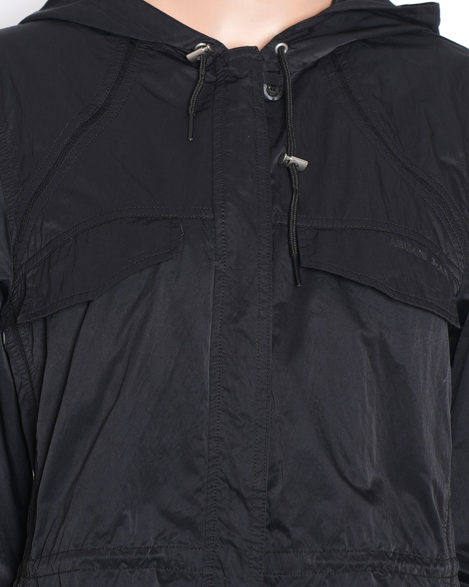 Armani Zipper Dress In Black