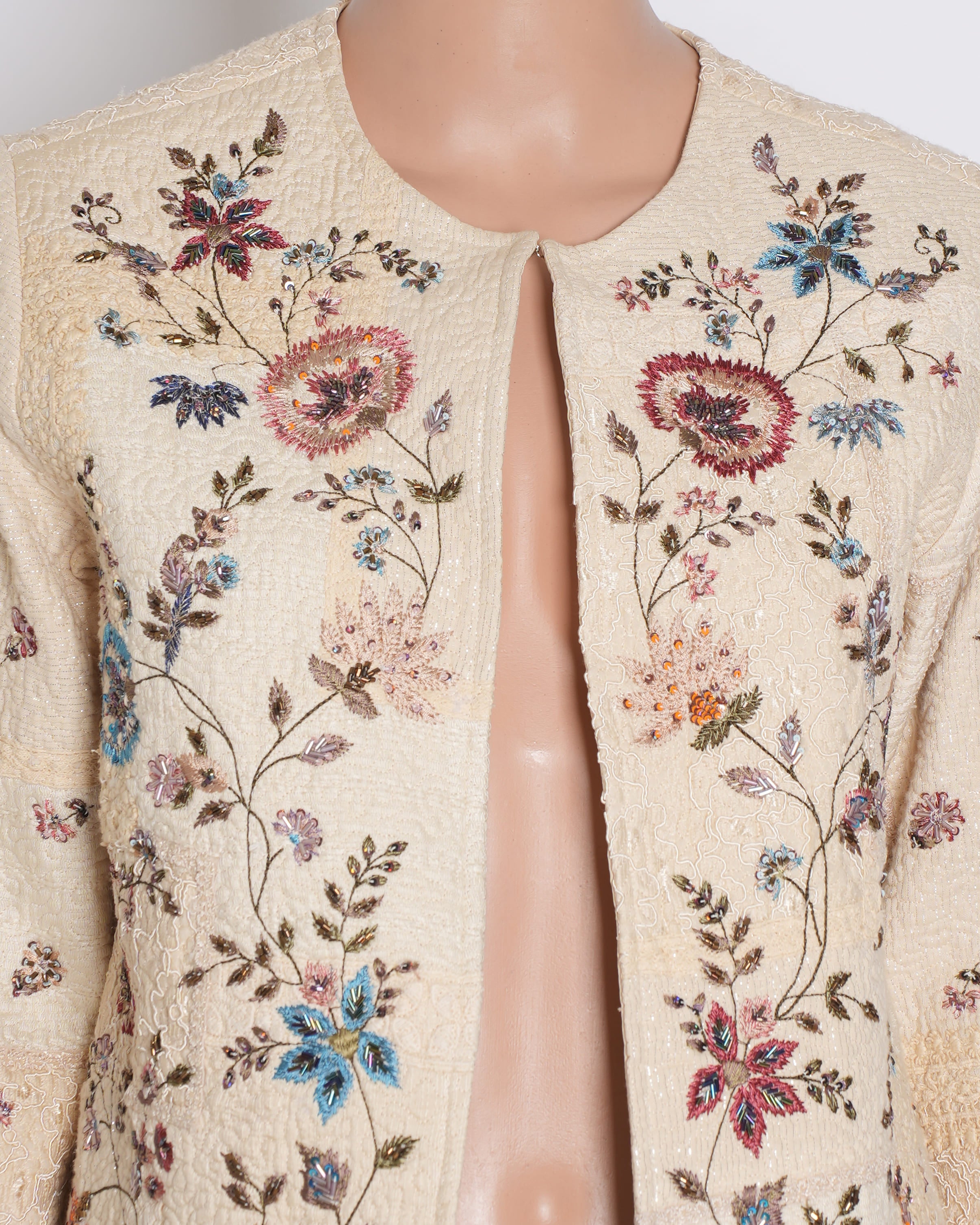 New Label Ritu Kumar Ecru Jacket