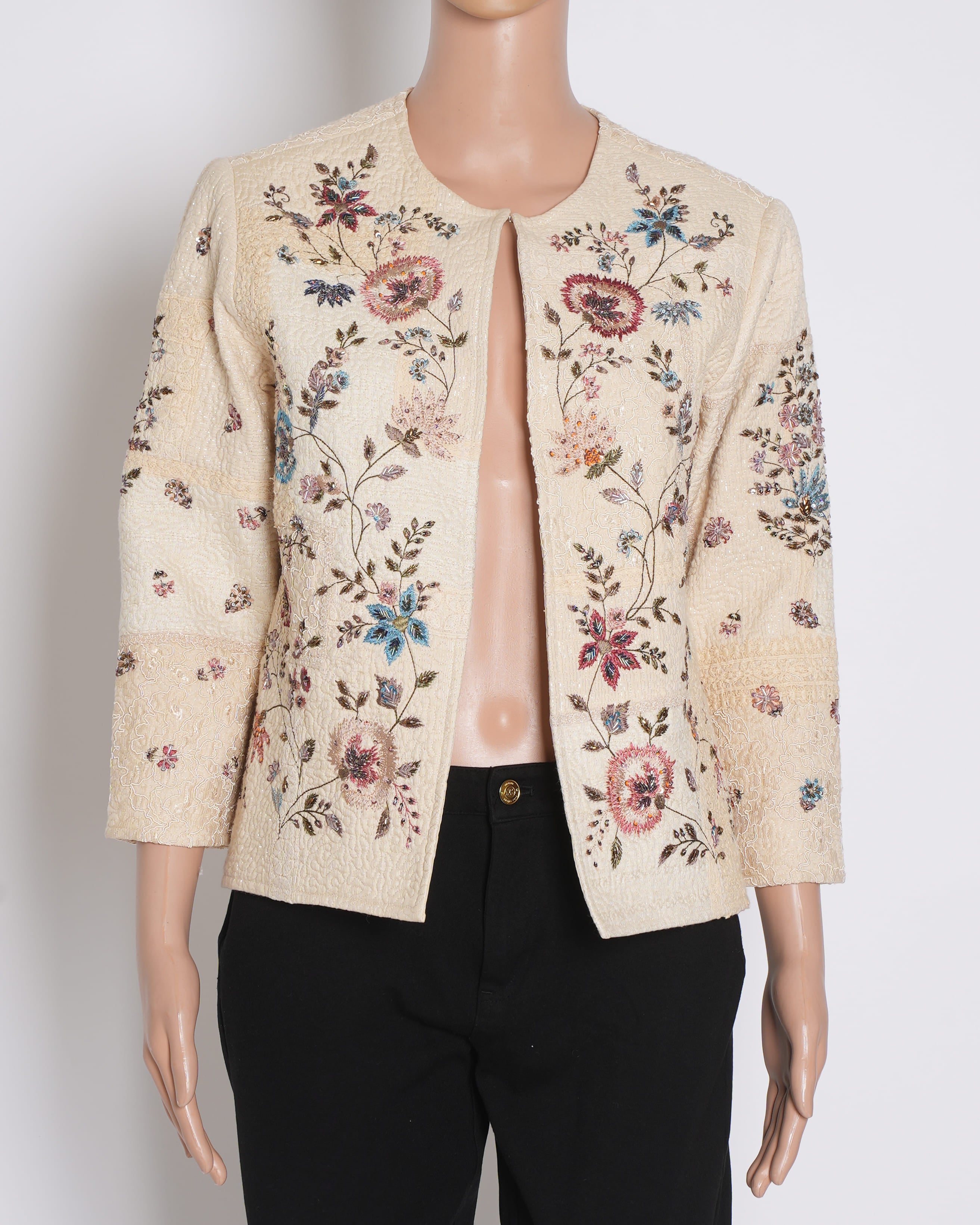 New Label Ritu Kumar Ecru Jacket