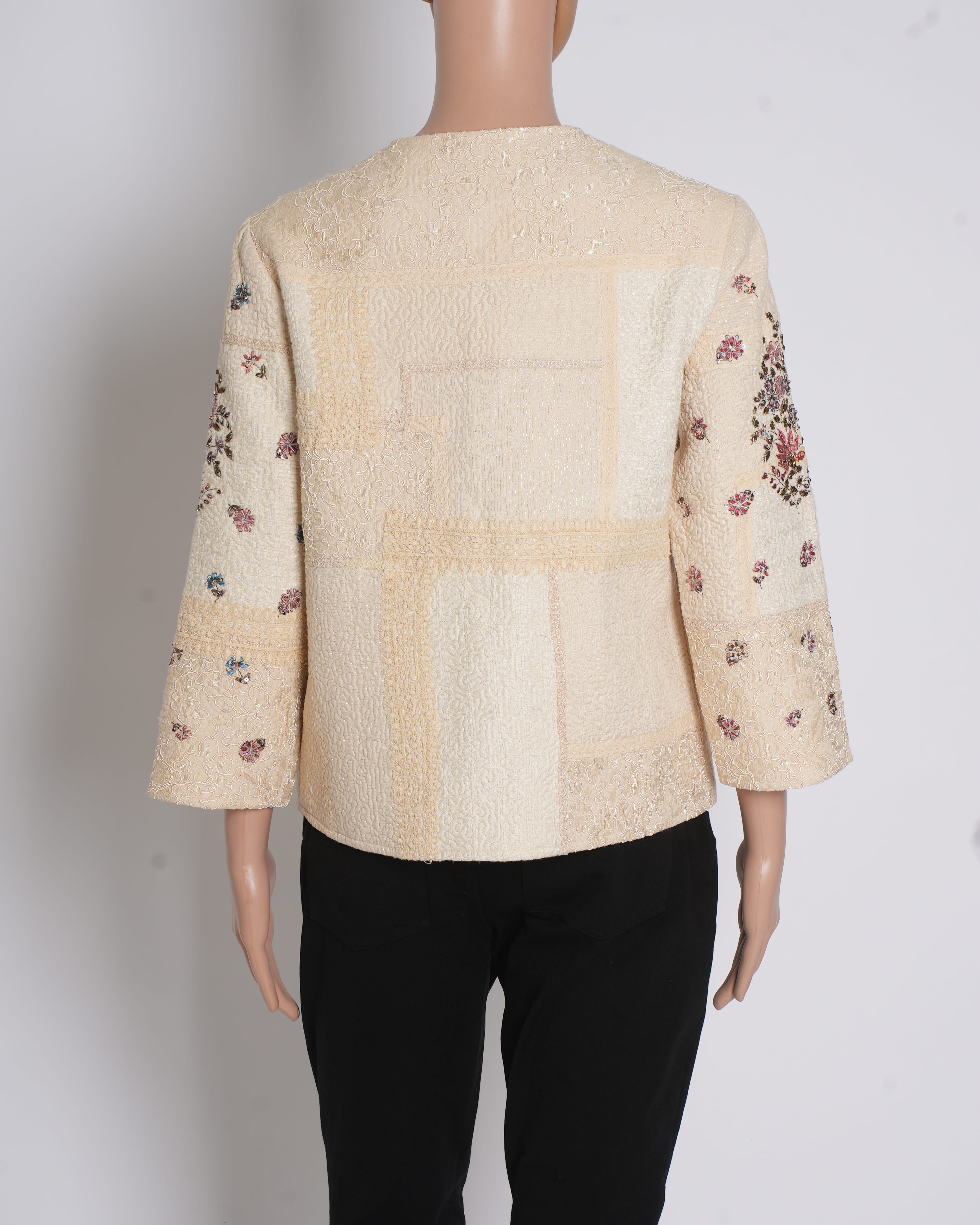 New Label Ritu Kumar Ecru Jacket