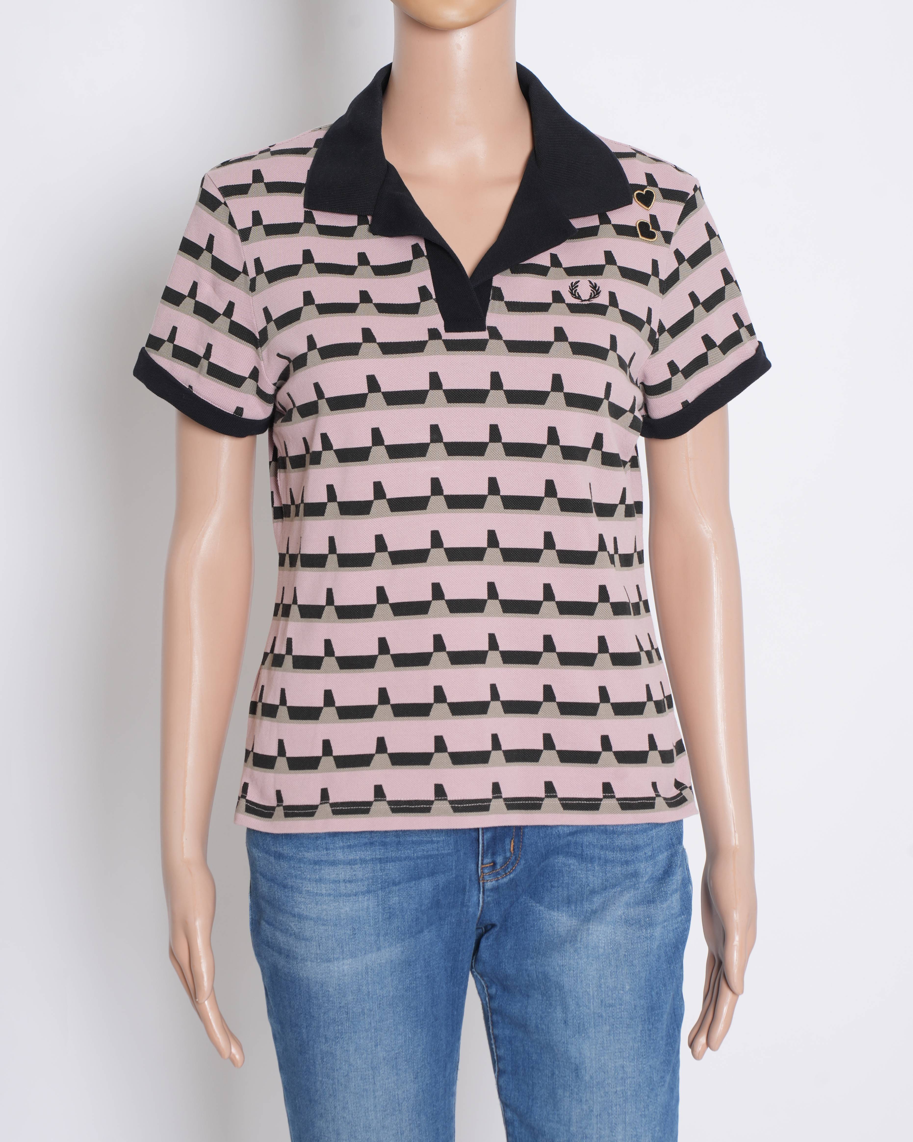 Fred Perry Women's Printed Polo T-Shirt