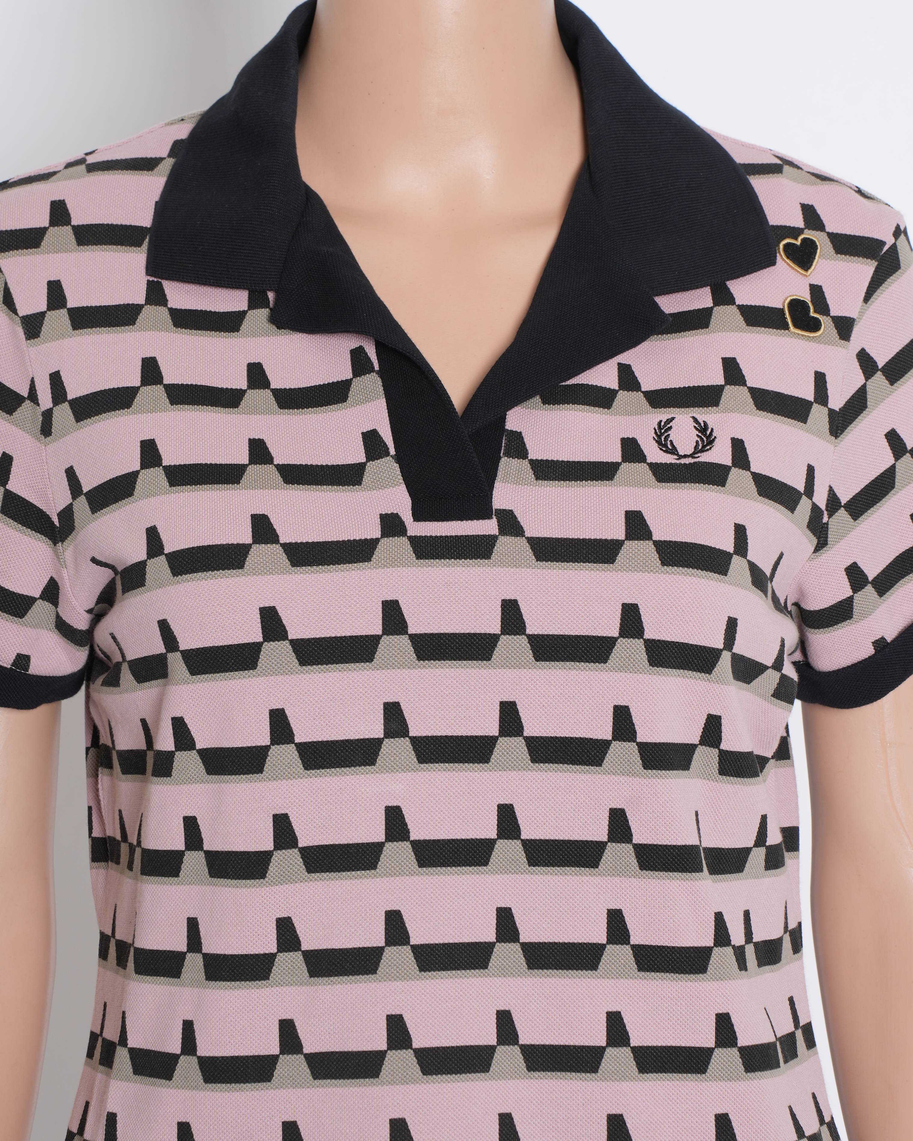 Fred Perry Women's Printed Polo T-Shirt