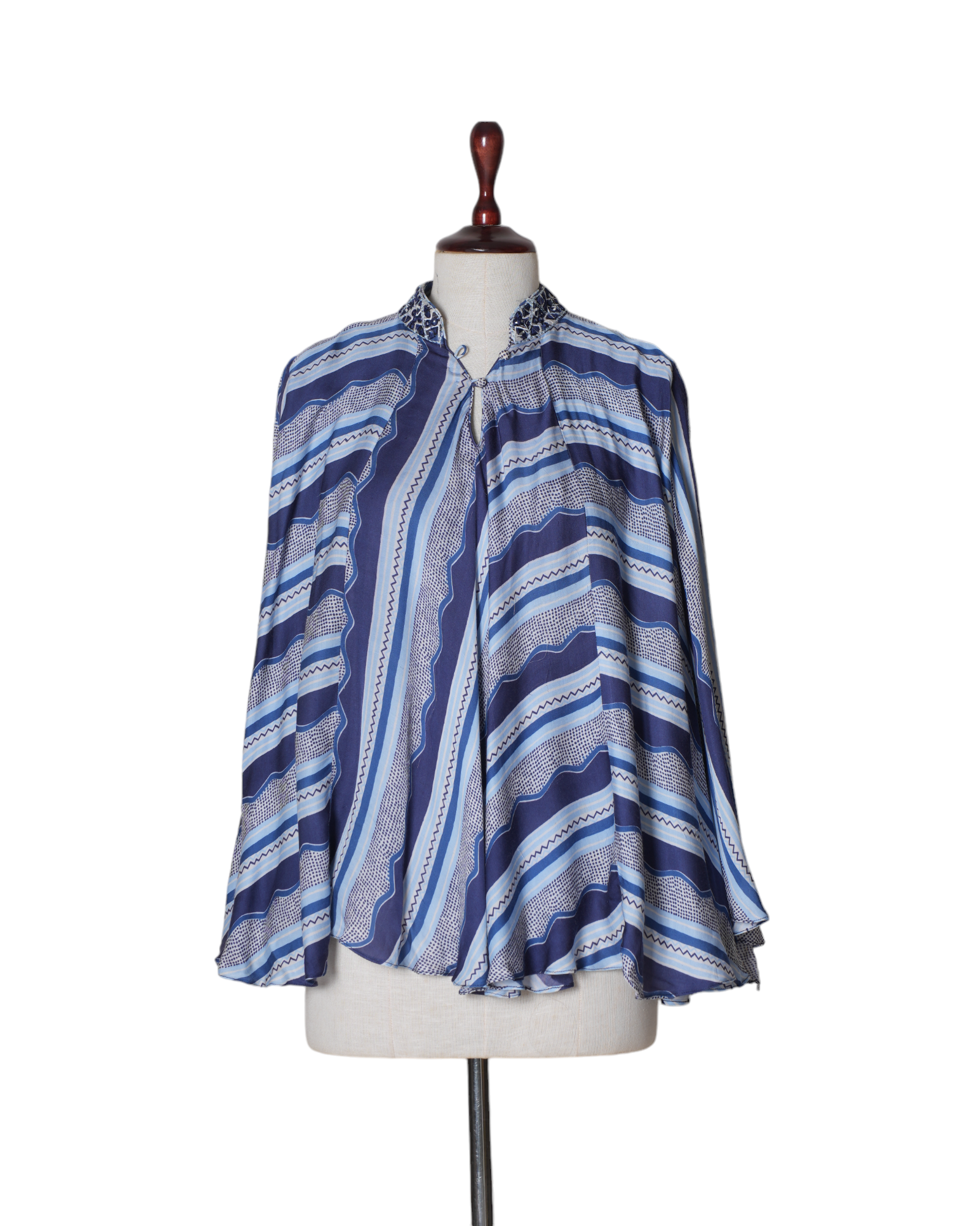Punit Balana Blue Stripe Top