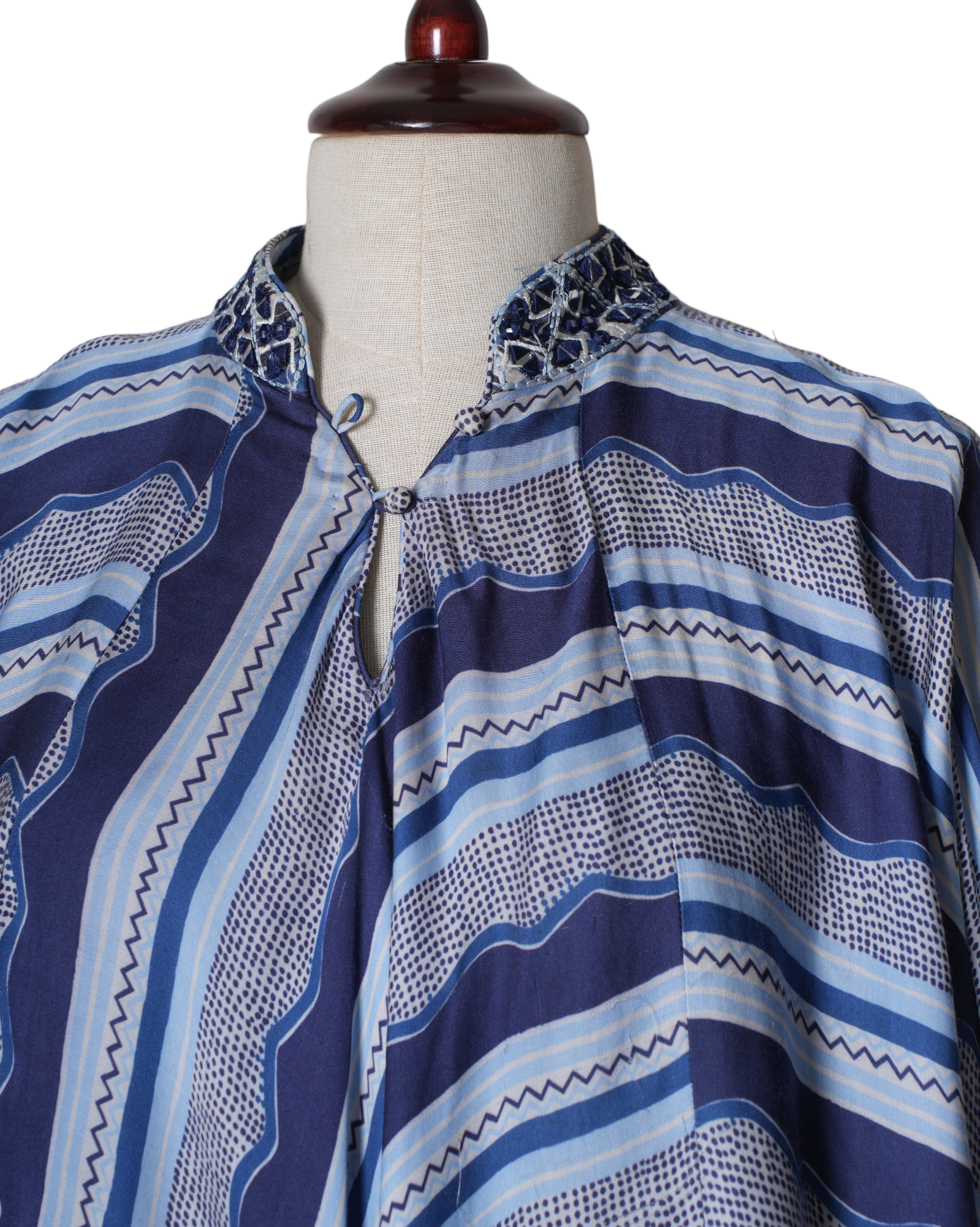 Punit Balana Blue Stripe Top