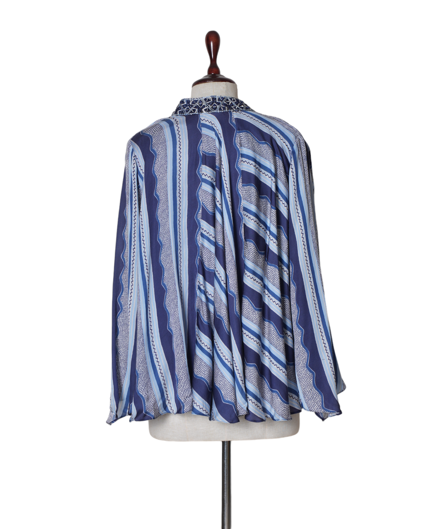 Punit Balana Blue Stripe Top