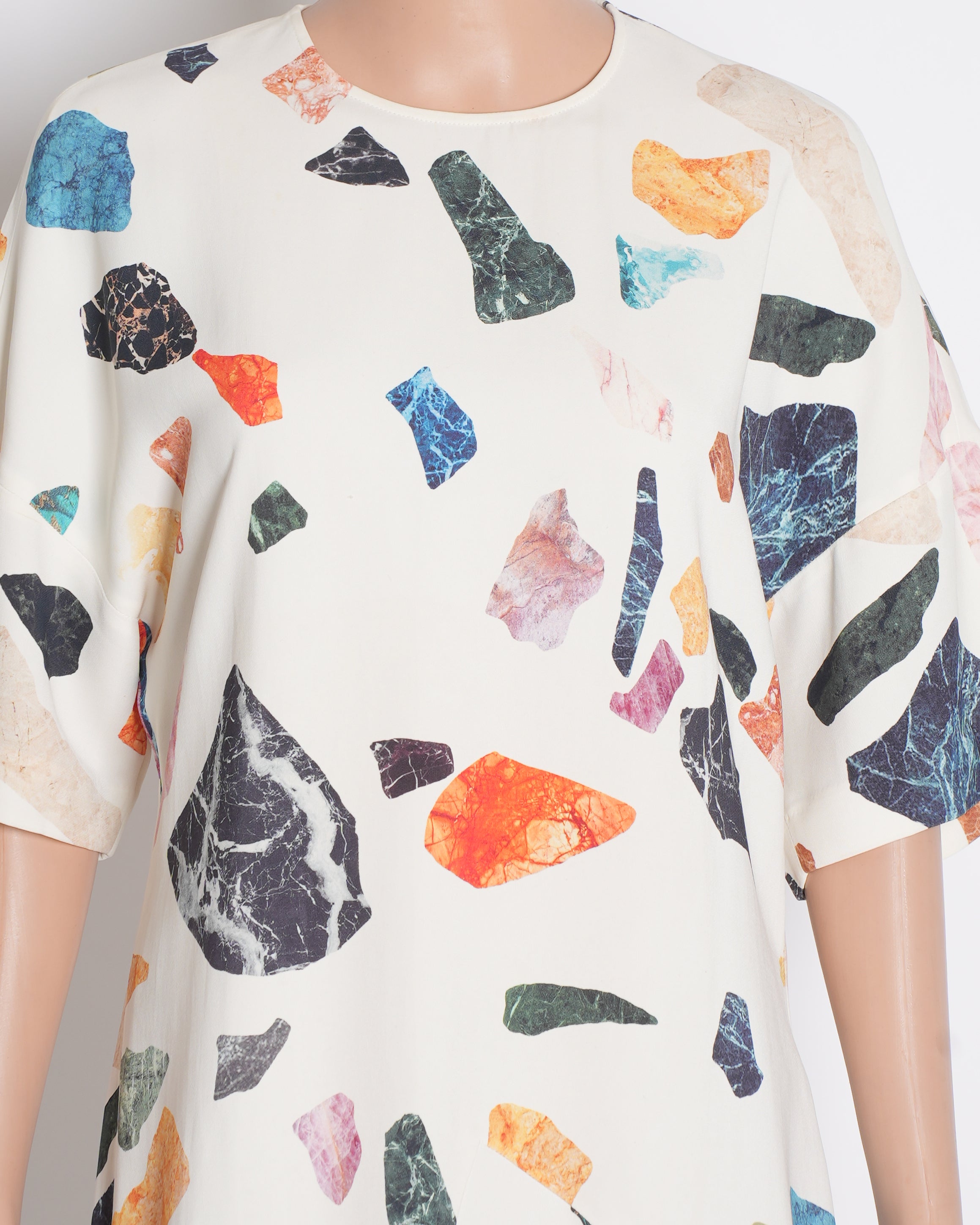 Bimba Y Lola Rock Print Dress in Multicolour