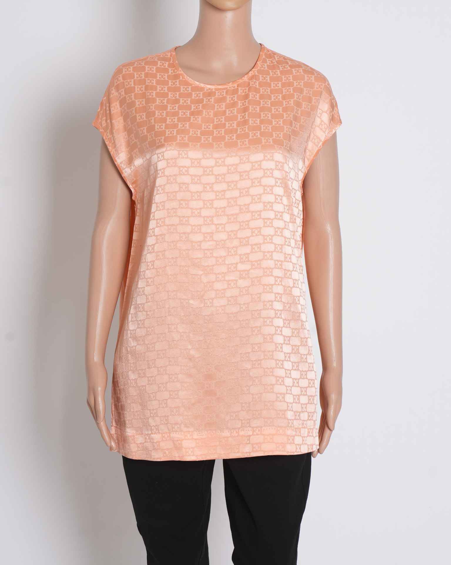 Escada Monogram Top In Peach