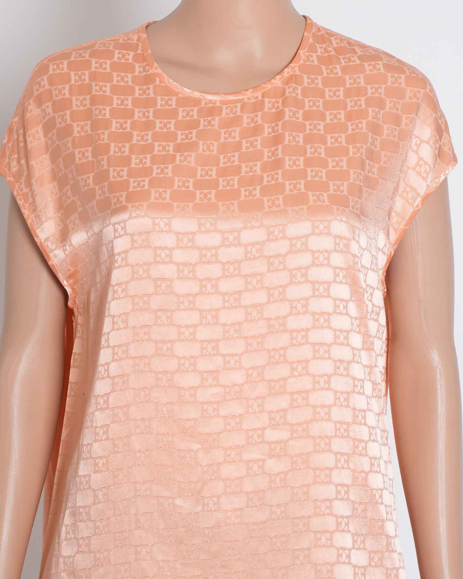 Escada Monogram Top In Peach