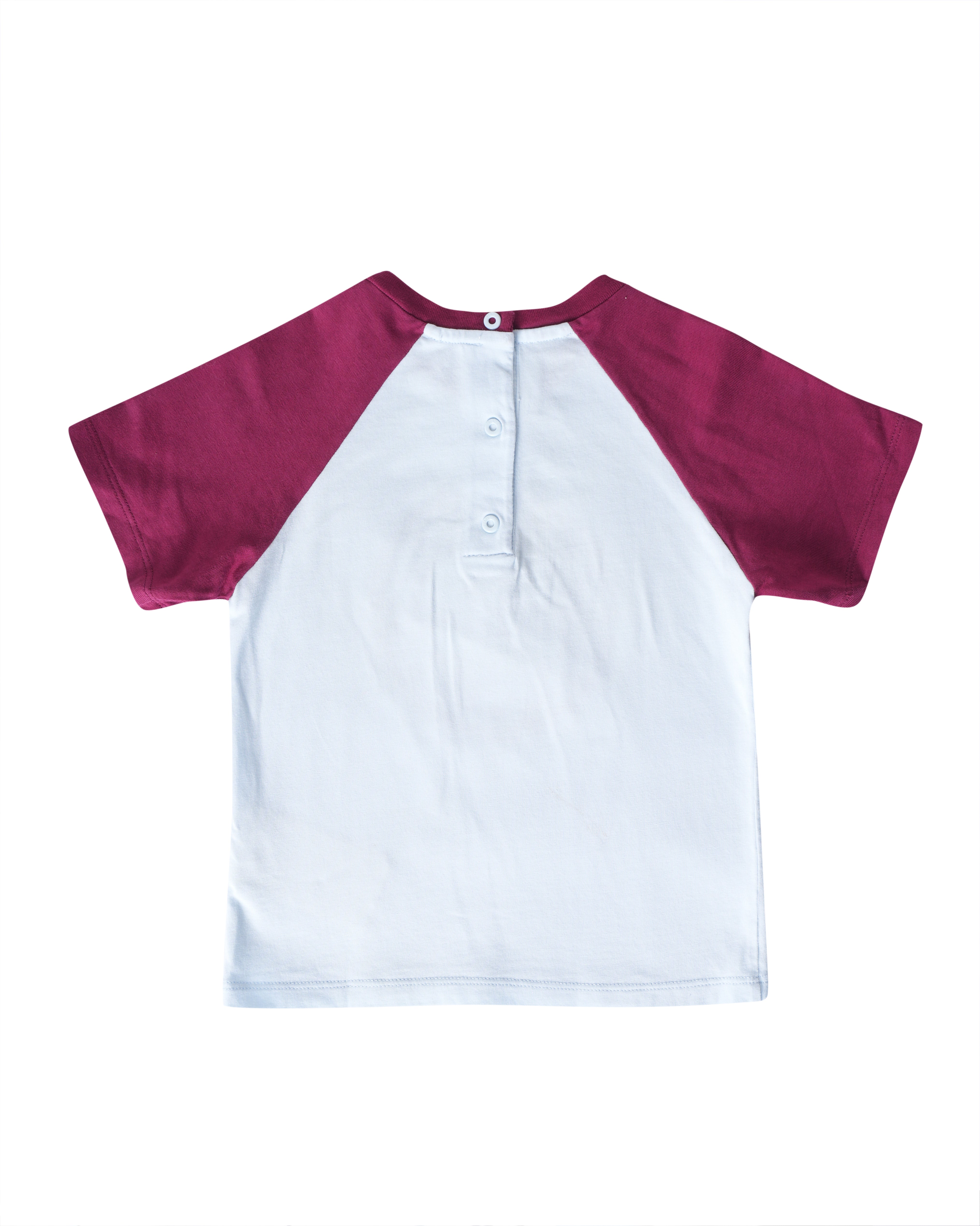 Fendi Kids Baby Teddy Bear Logo Raglan Sleeve T-Shirt