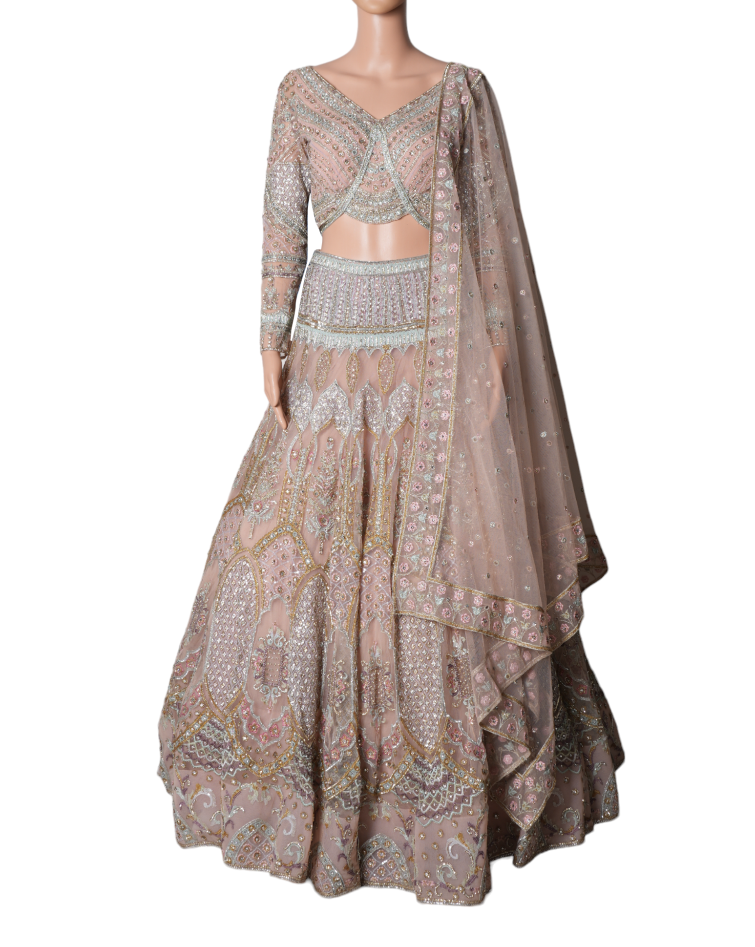 Falguni & Shane Peacock Embroidered Lehenga