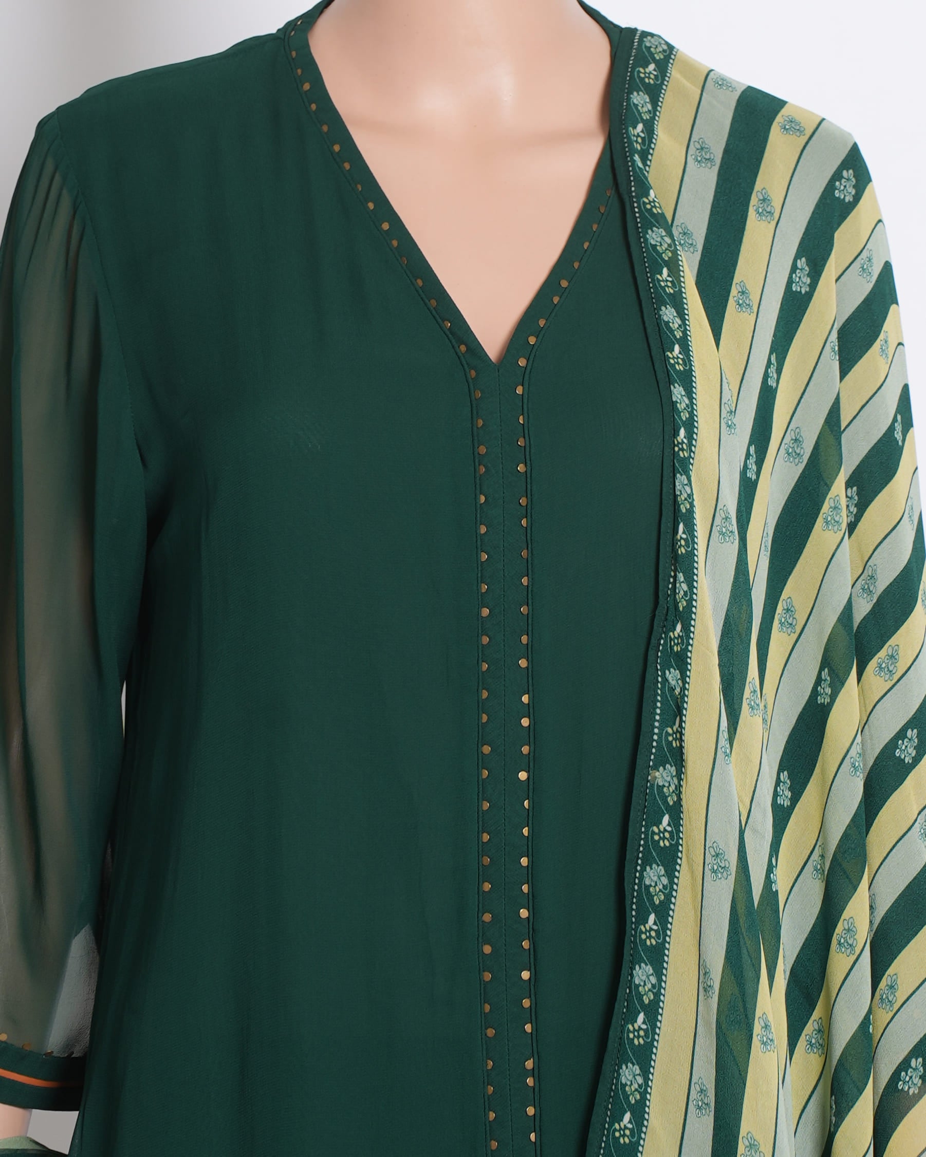 New AM PM Sea Green Kurta Set