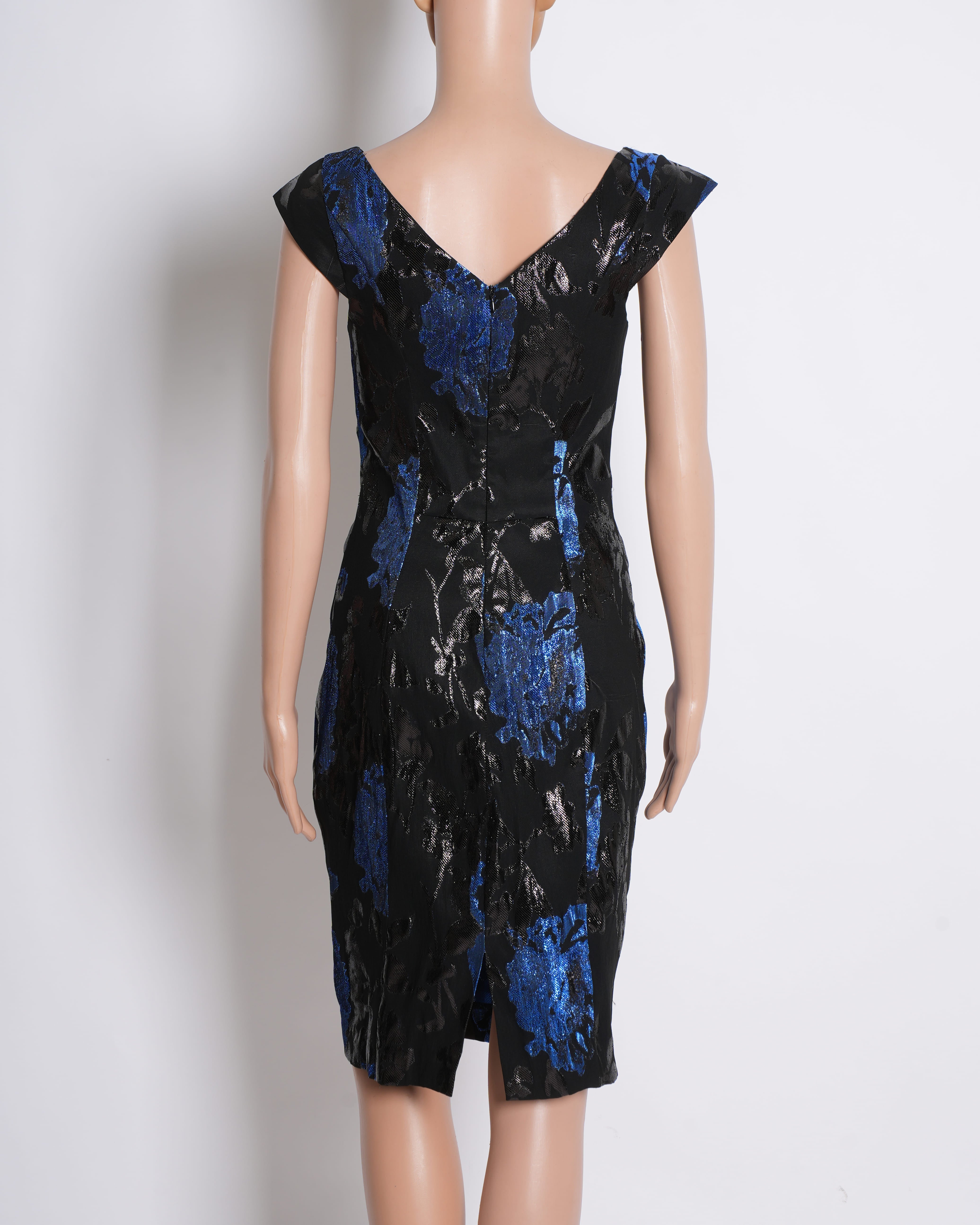 Yoana Baraschi Floral Formfit Dress in V-Neck