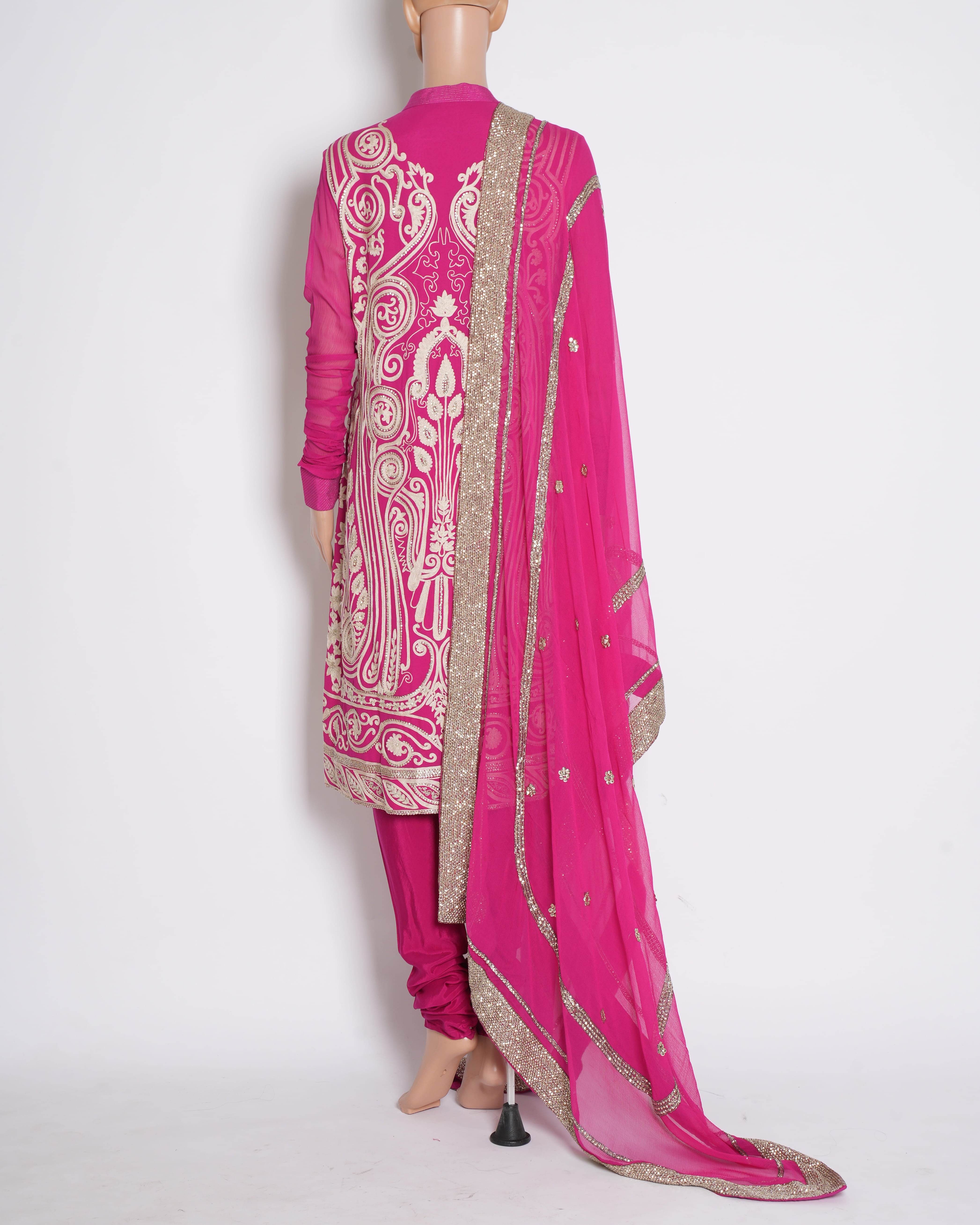 Pankaj & Nidhi Set of 3 Pink & White Kurta Sets