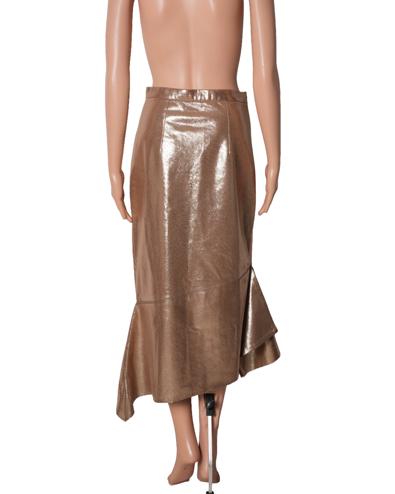 Lola By Suman B Skirt In Metallic Gold