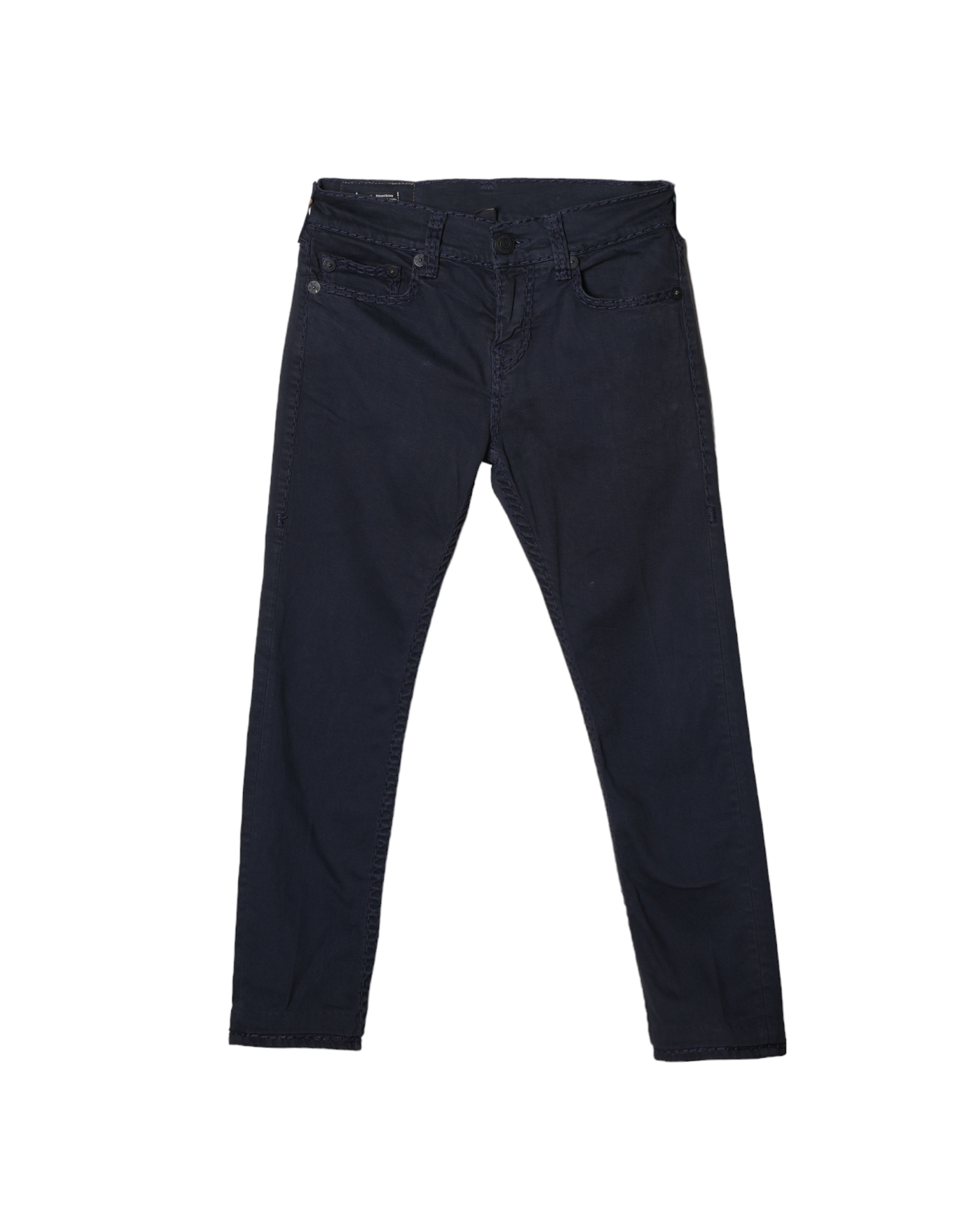 True Religion Rocco Relaxed Skinny Ink Blue Jeans