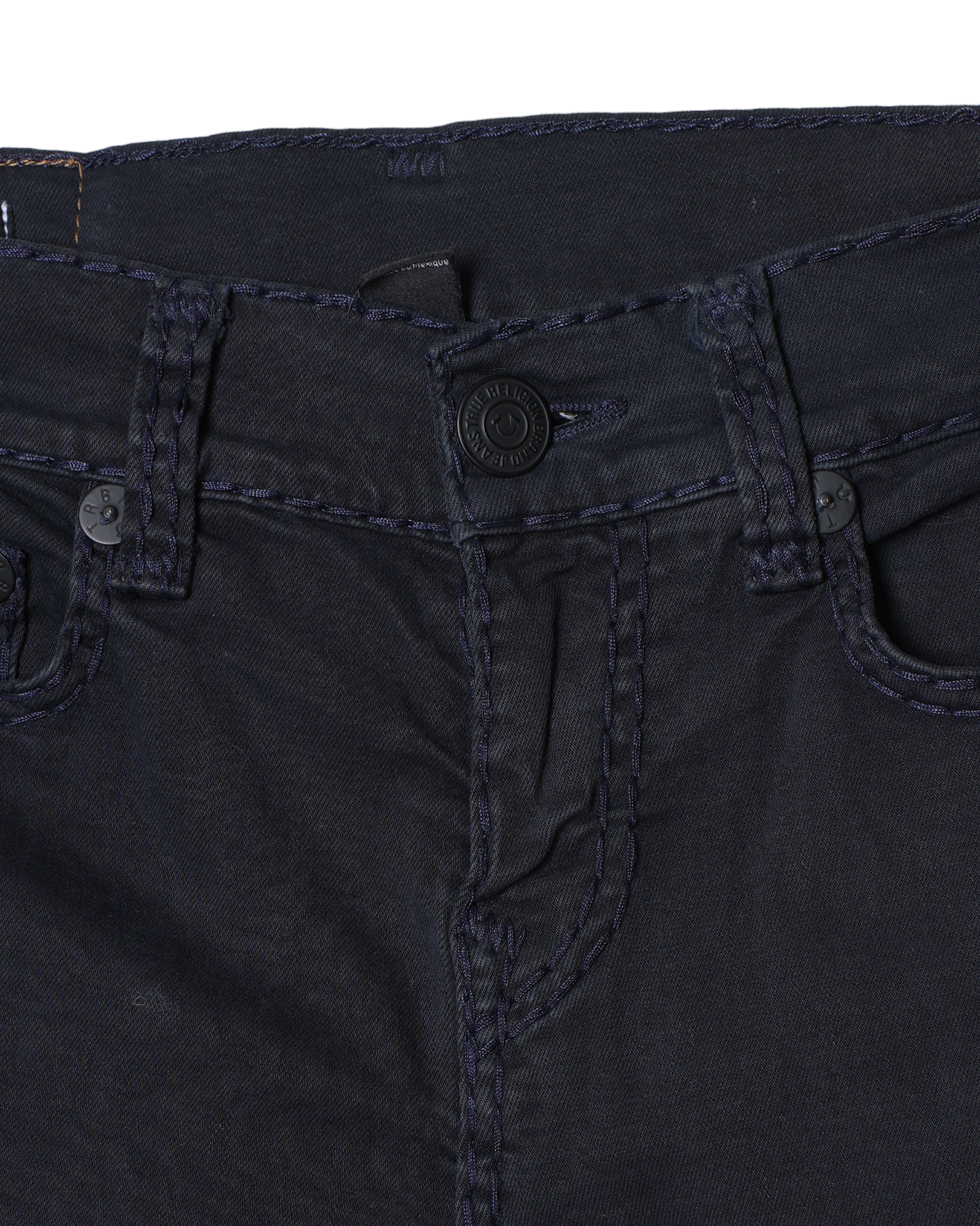 True Religion Rocco Relaxed Skinny Ink Blue Jeans